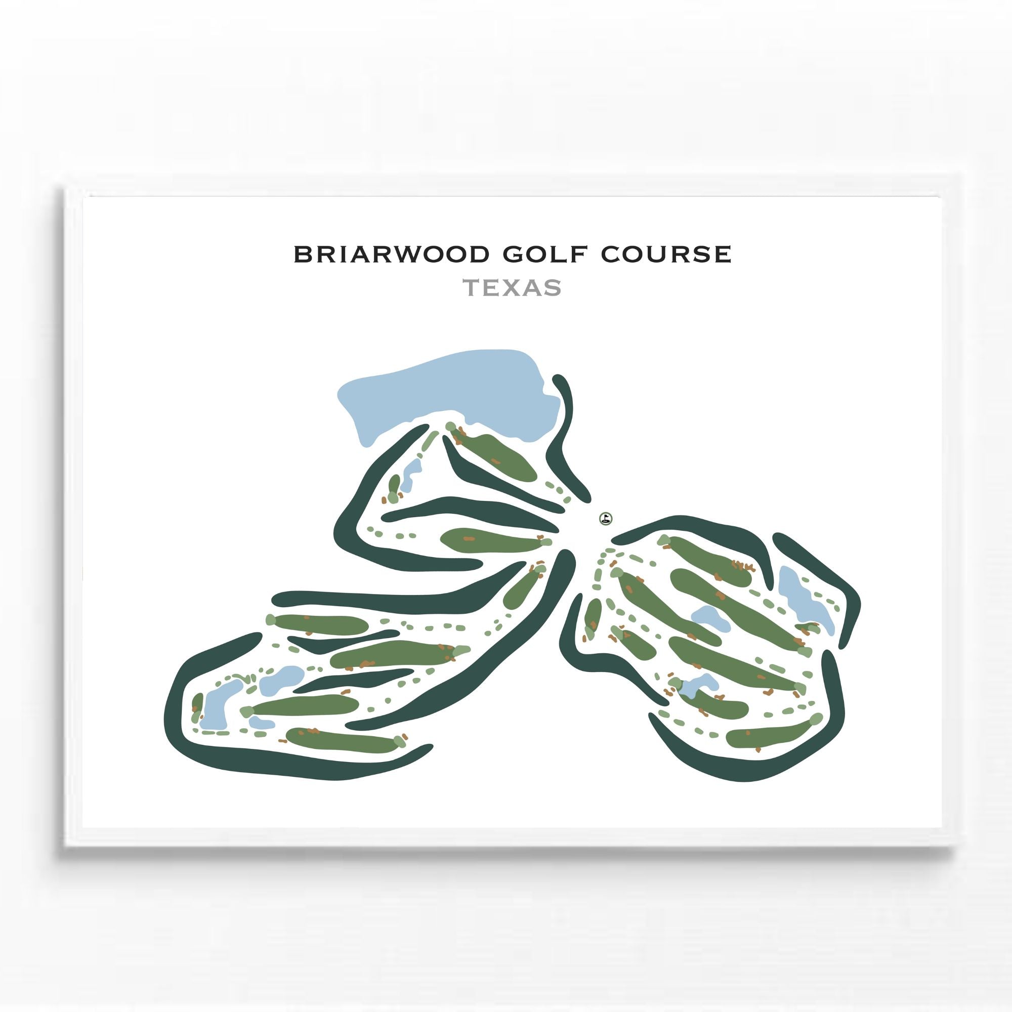 Briarwood Golf Course, Texas - Printed Golf Courses