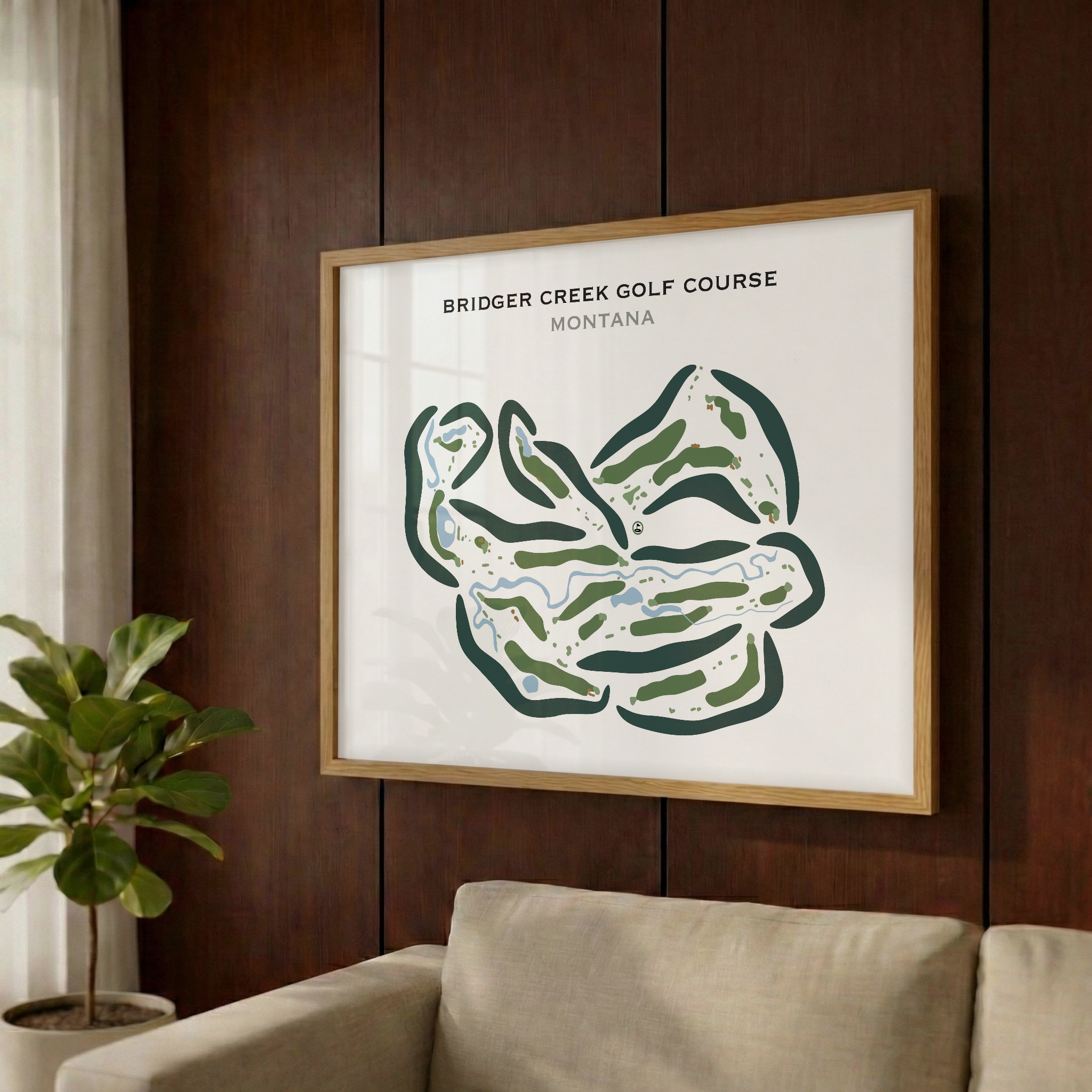 Bridger Creek Golf Course, Montana - Printed Golf Courses