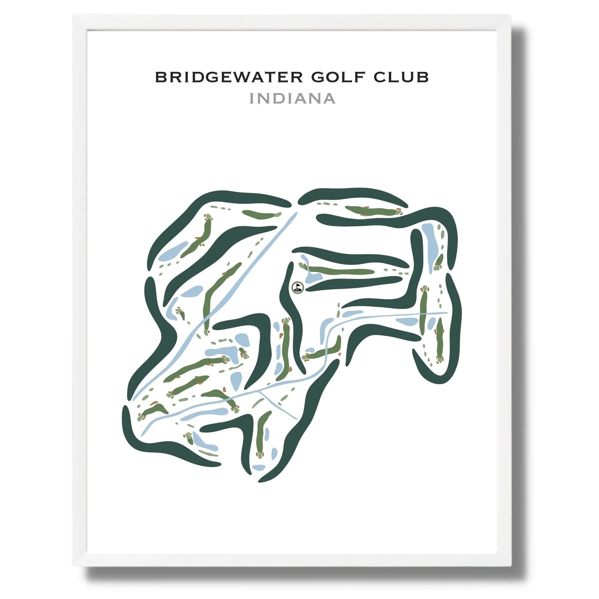 Bridgewater Club, Indiana - Printed Golf Courses