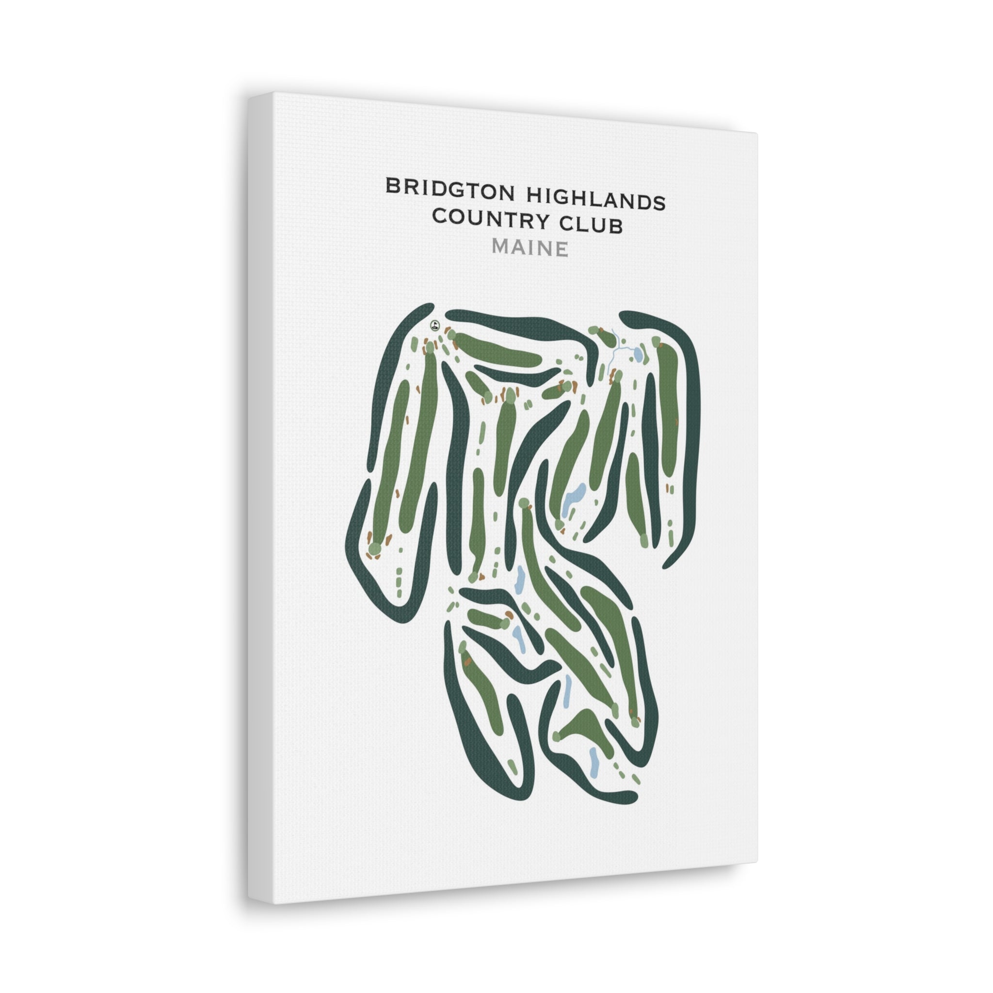 Bridgton Highlands Country Club, Maine - Printed Golf Courses