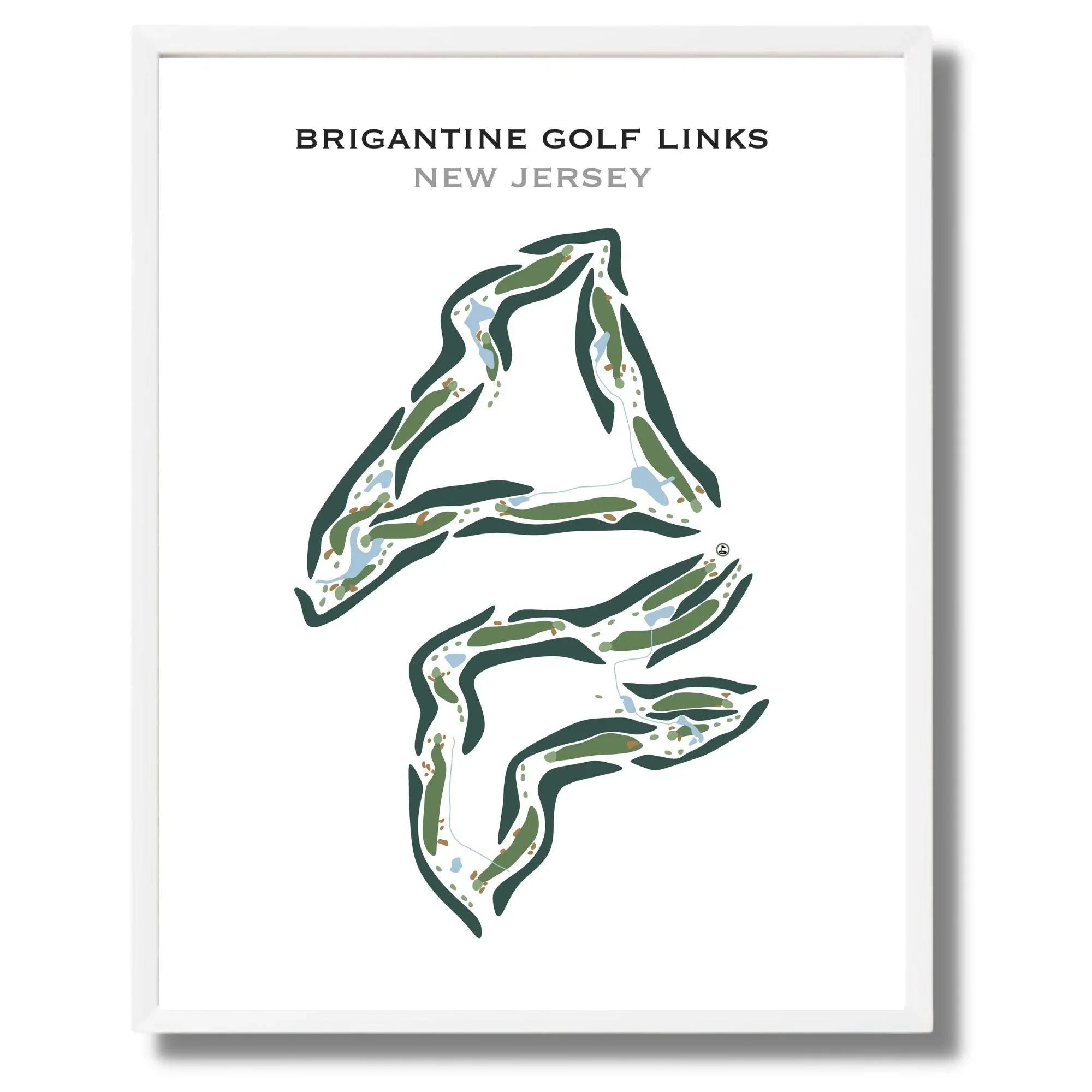 Brigantine Golf Links, New Jersey - Printed Golf Courses
