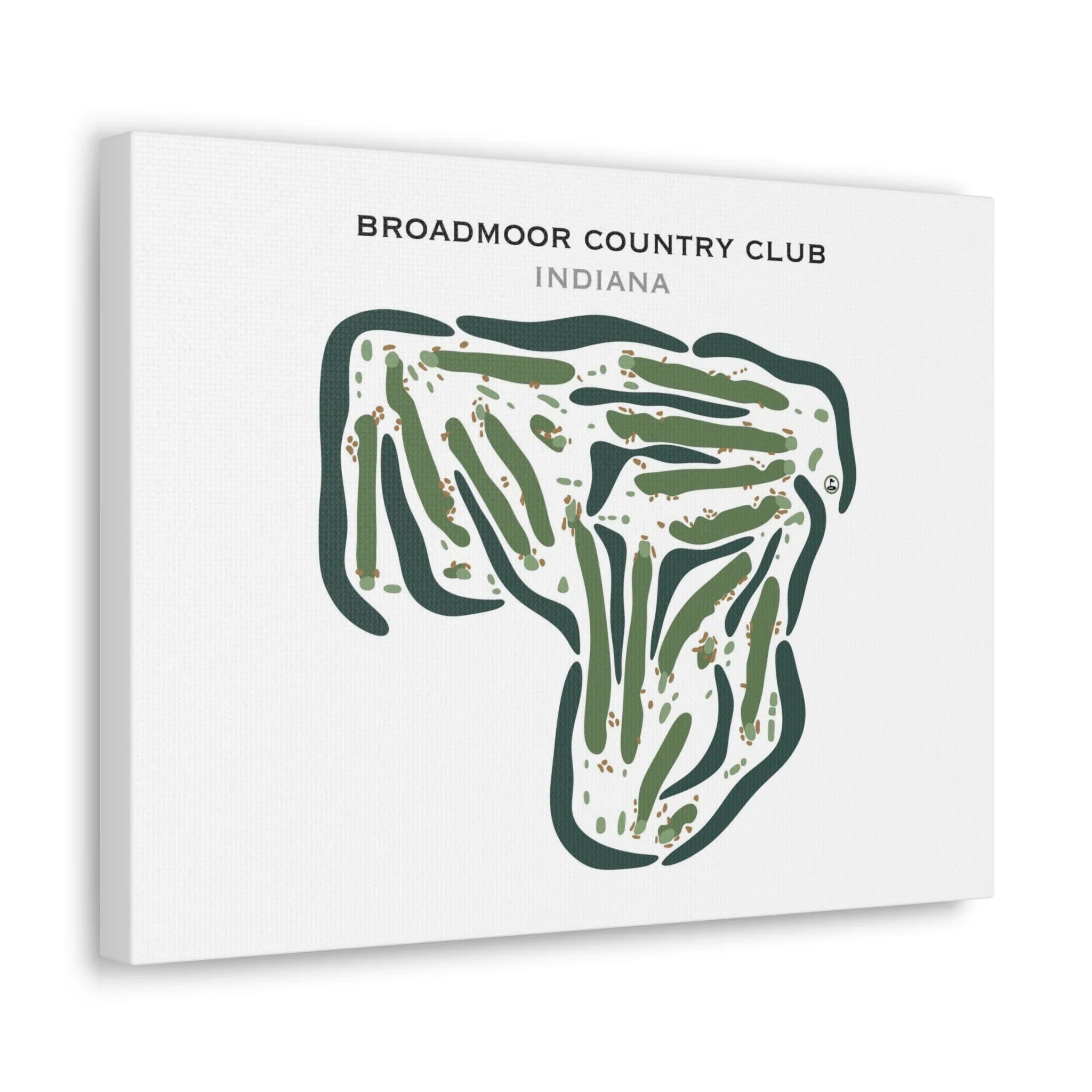 Broadmoor Country Club, Indiana - Printed Golf Courses