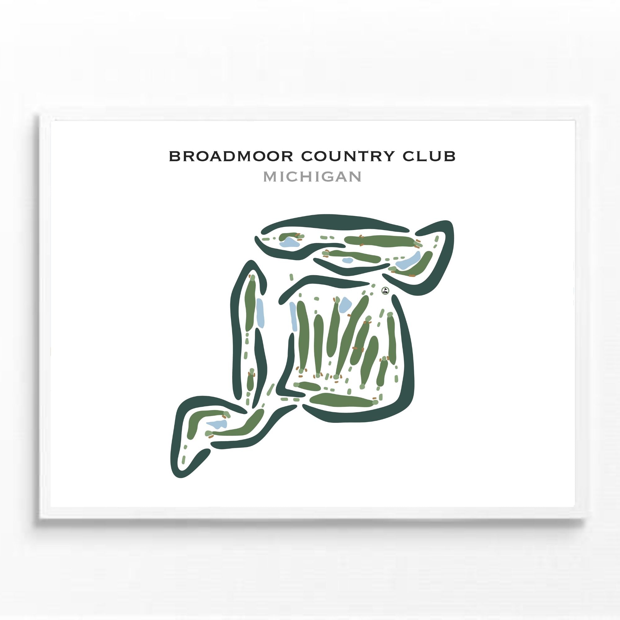 Broadmoor Country Club, Michigan - Printed Golf Courses
