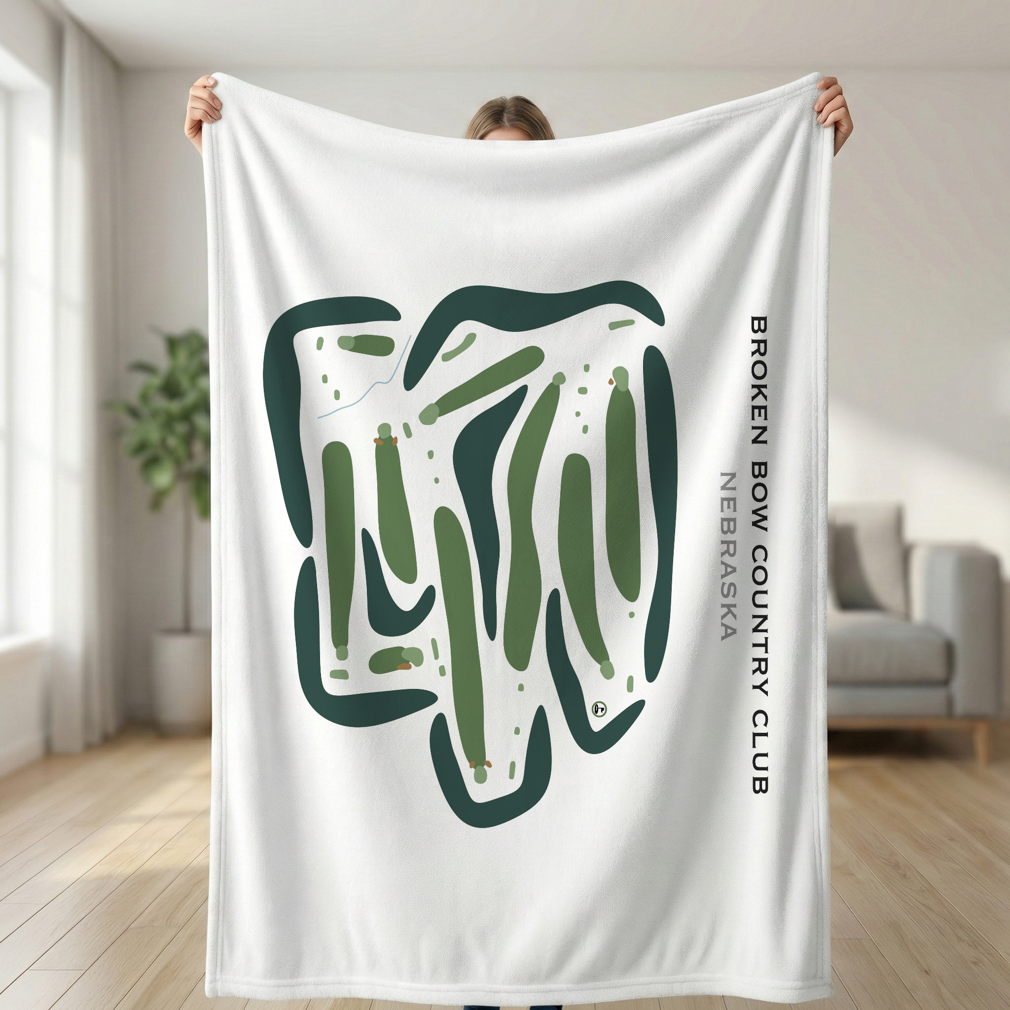 Broken Bow Country Club, Nebraska - Printed Golf Courses