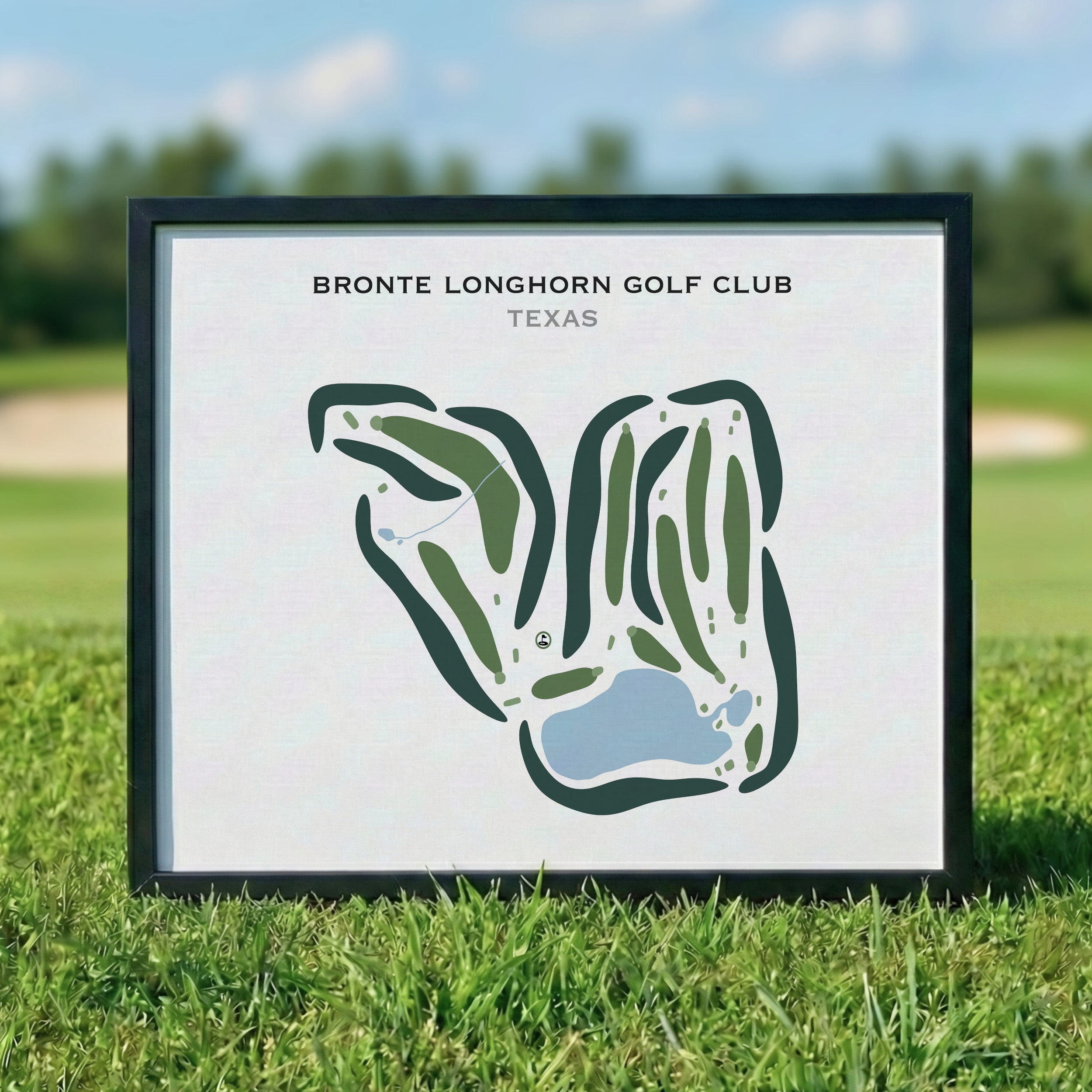 Bronte Longhorn Golf Club, Texas - Printed Golf Courses