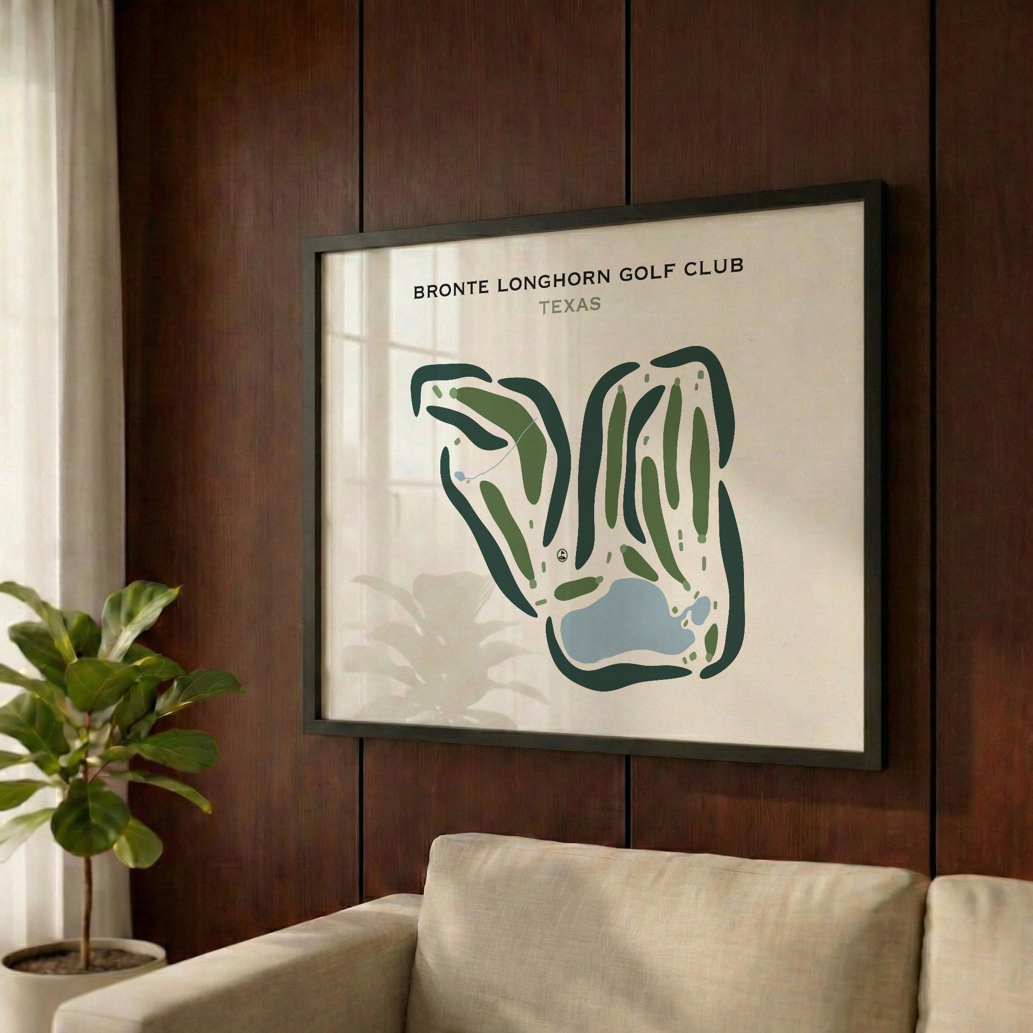 Bronte Longhorn Golf Club, Texas - Printed Golf Courses