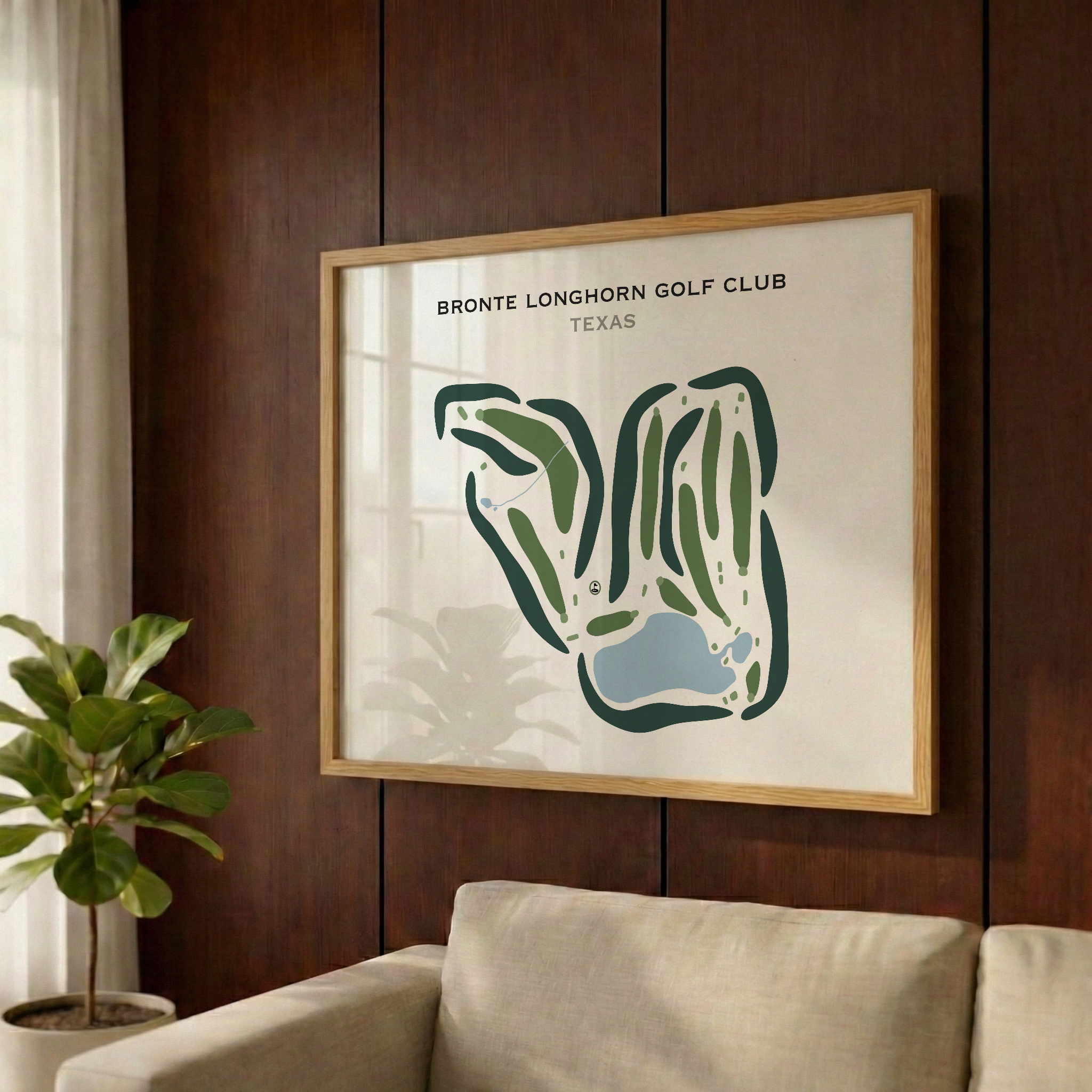 Bronte Longhorn Golf Club, Texas - Printed Golf Courses