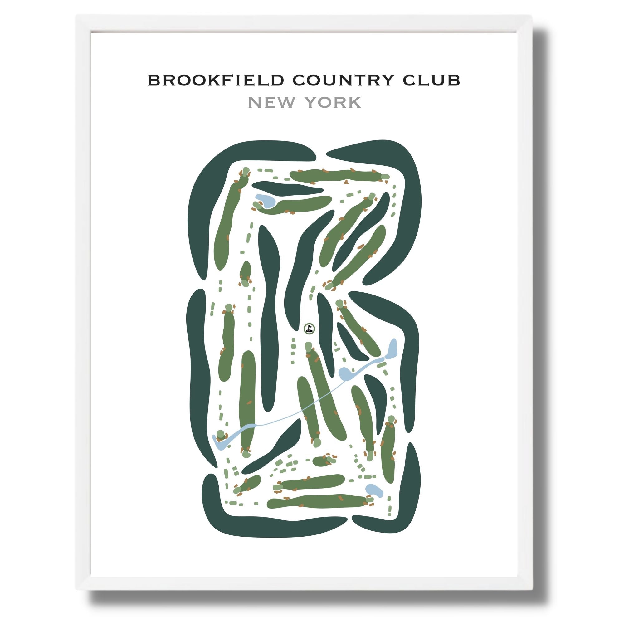 Brookfield Country Club, New York - Printed Golf Courses