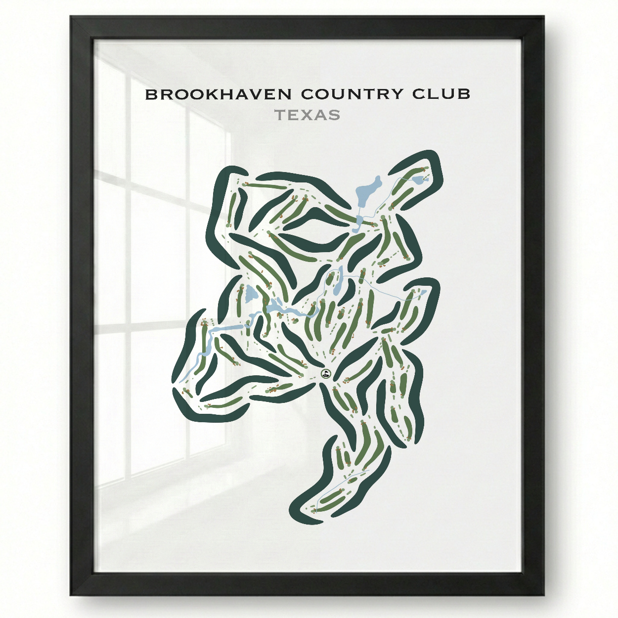 Brookhaven Country Club, Texas - Printed Golf Courses