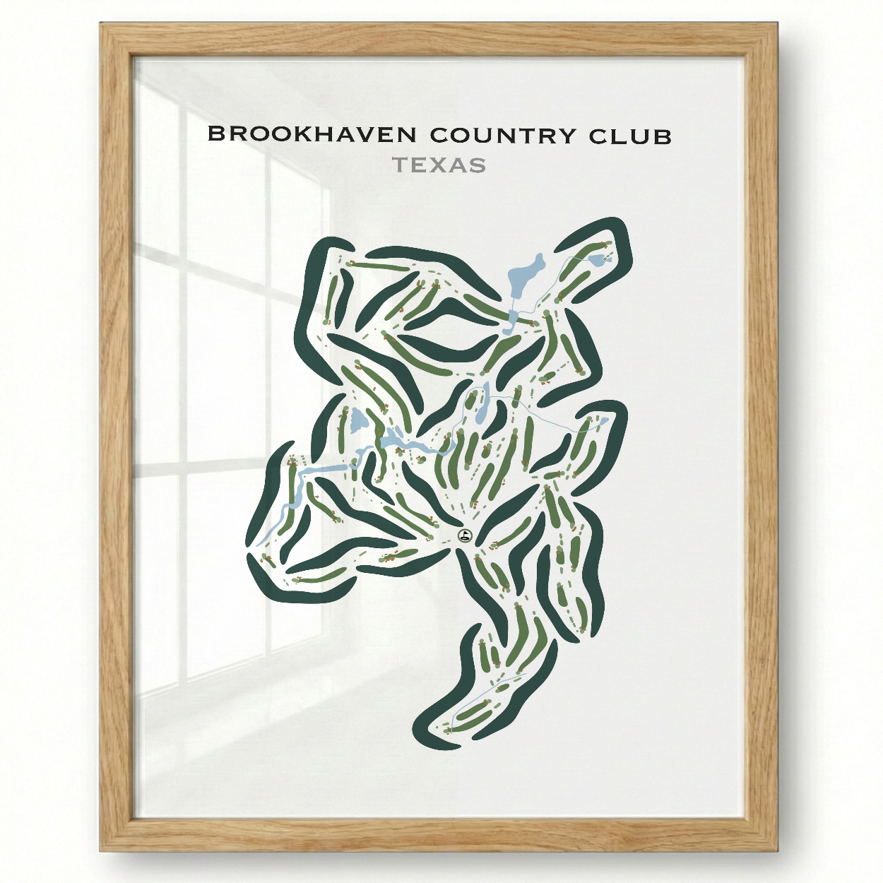 Brookhaven Country Club, Texas - Printed Golf Courses