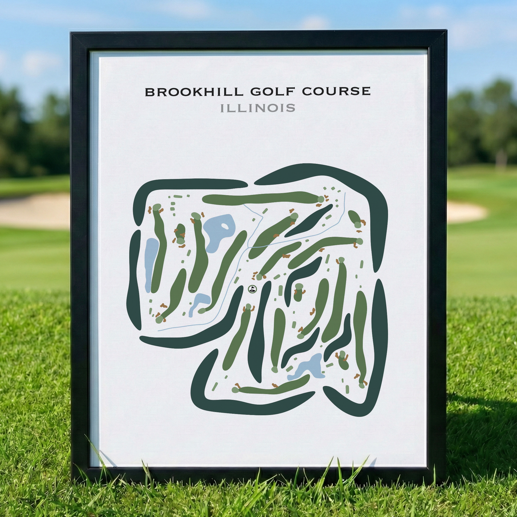 Brookhill Golf Course, Illinois - Printed Golf Courses