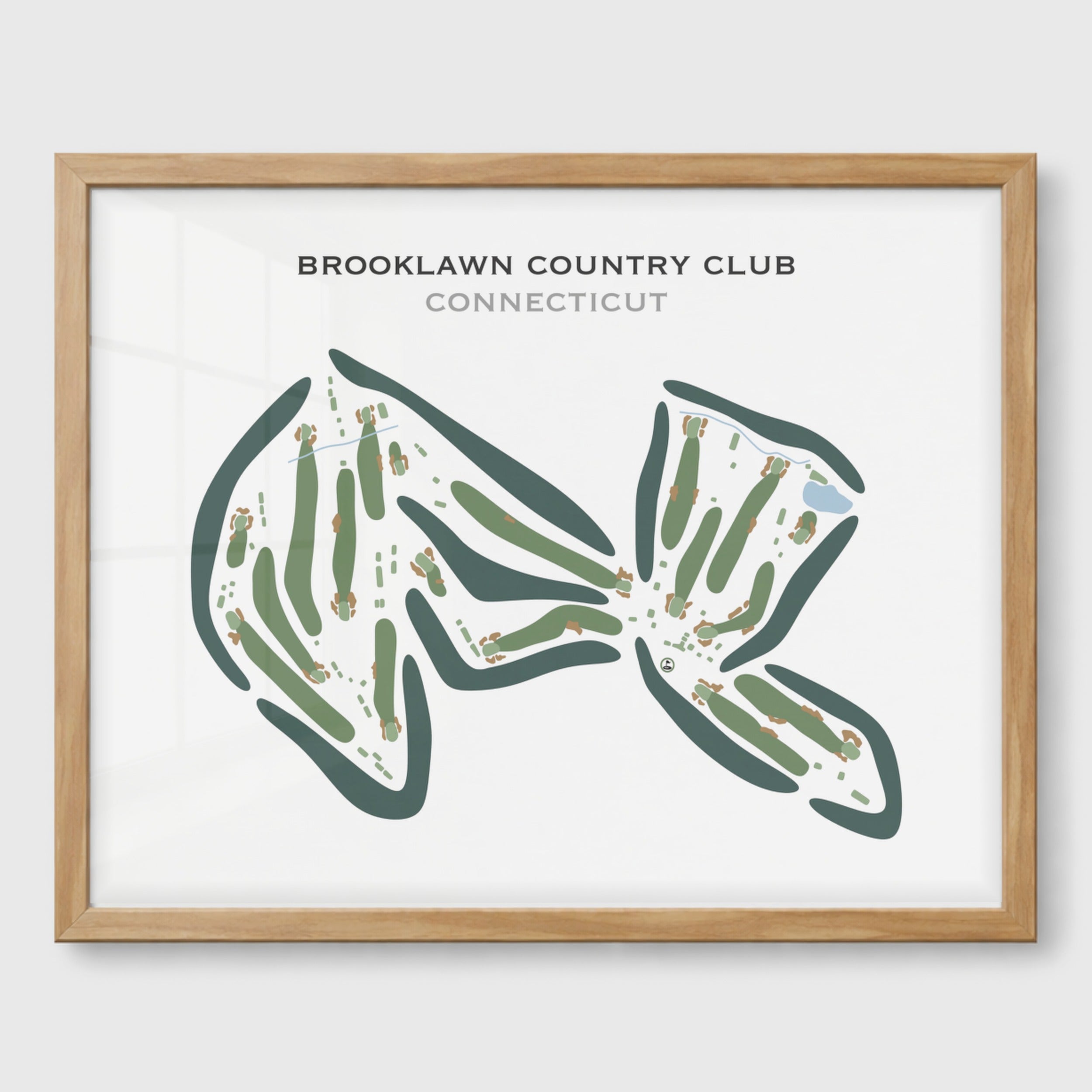 Brooklawn Country Club, Connecticut - Printed Golf Courses