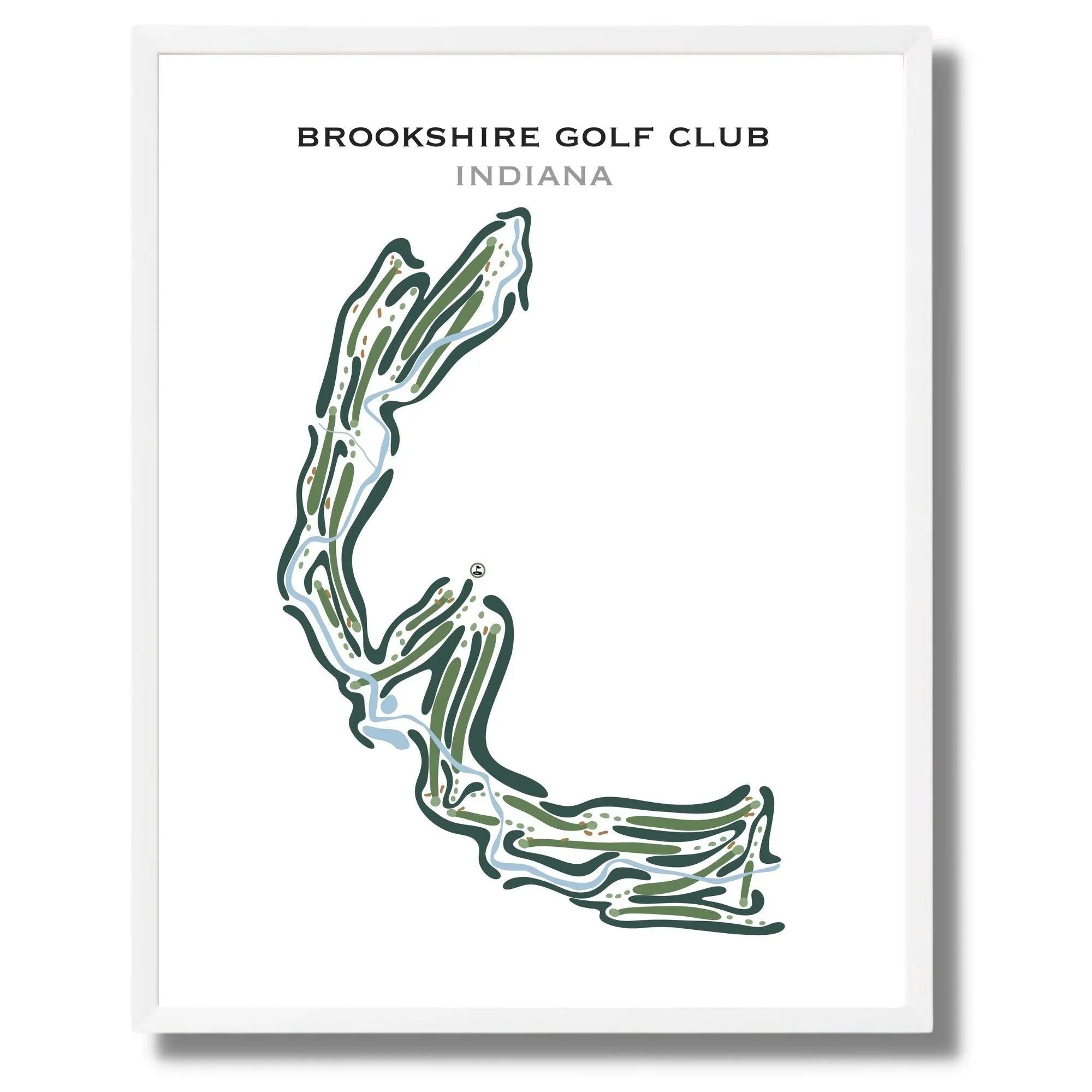 Brookshire Golf Club, Indiana - Printed Golf Courses