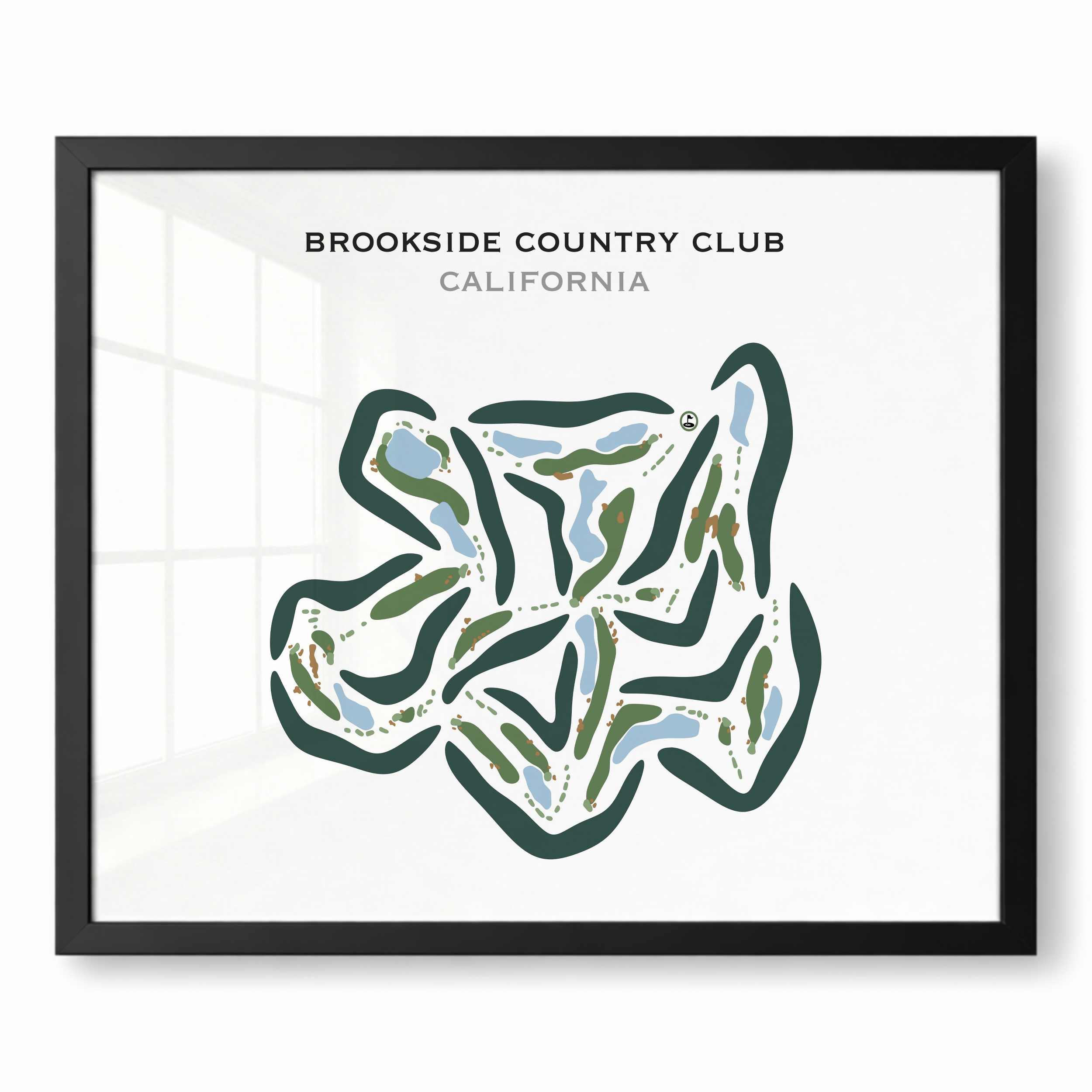 Brookside Country Club, California - Printed Golf Course