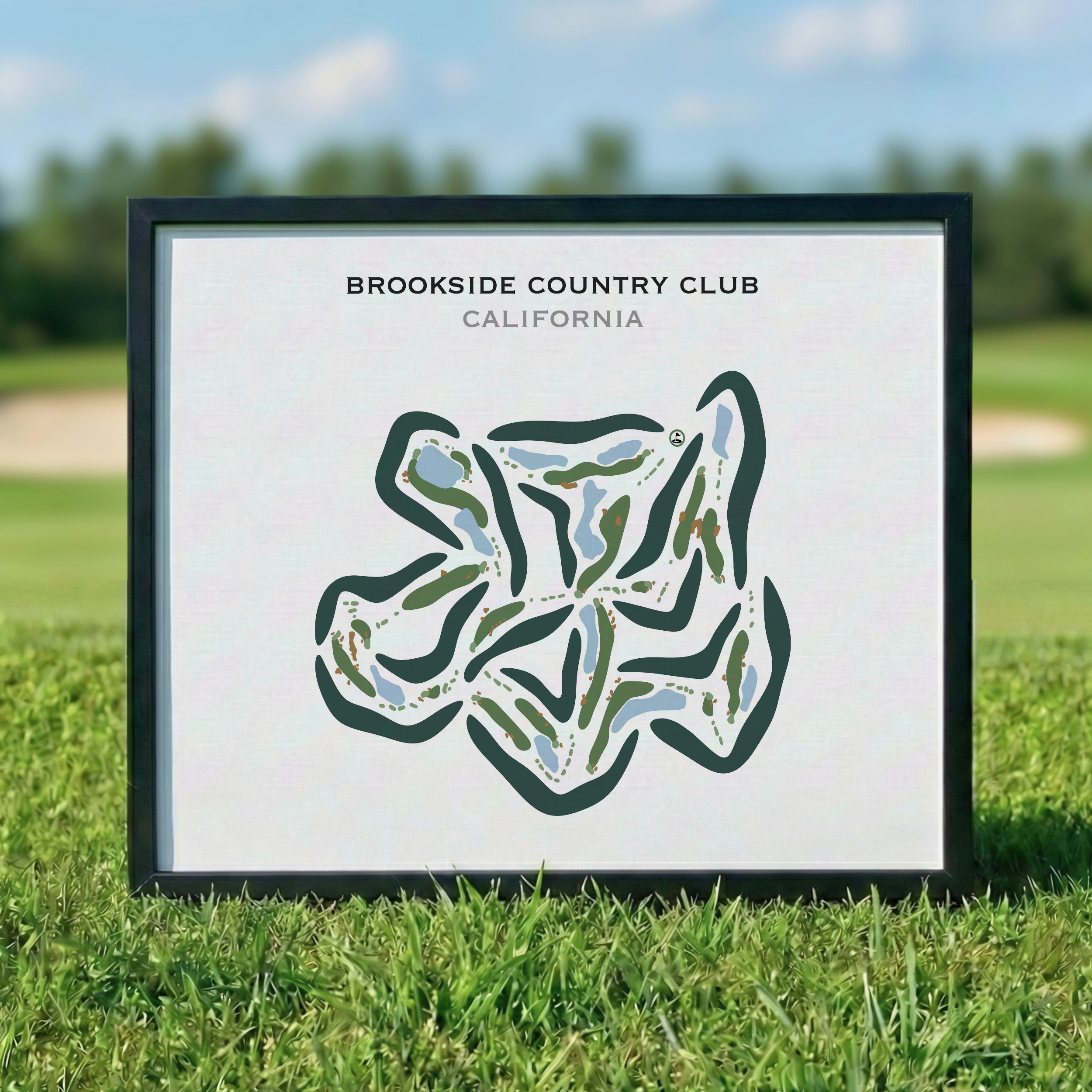 Brookside Country Club, California - Printed Golf Course