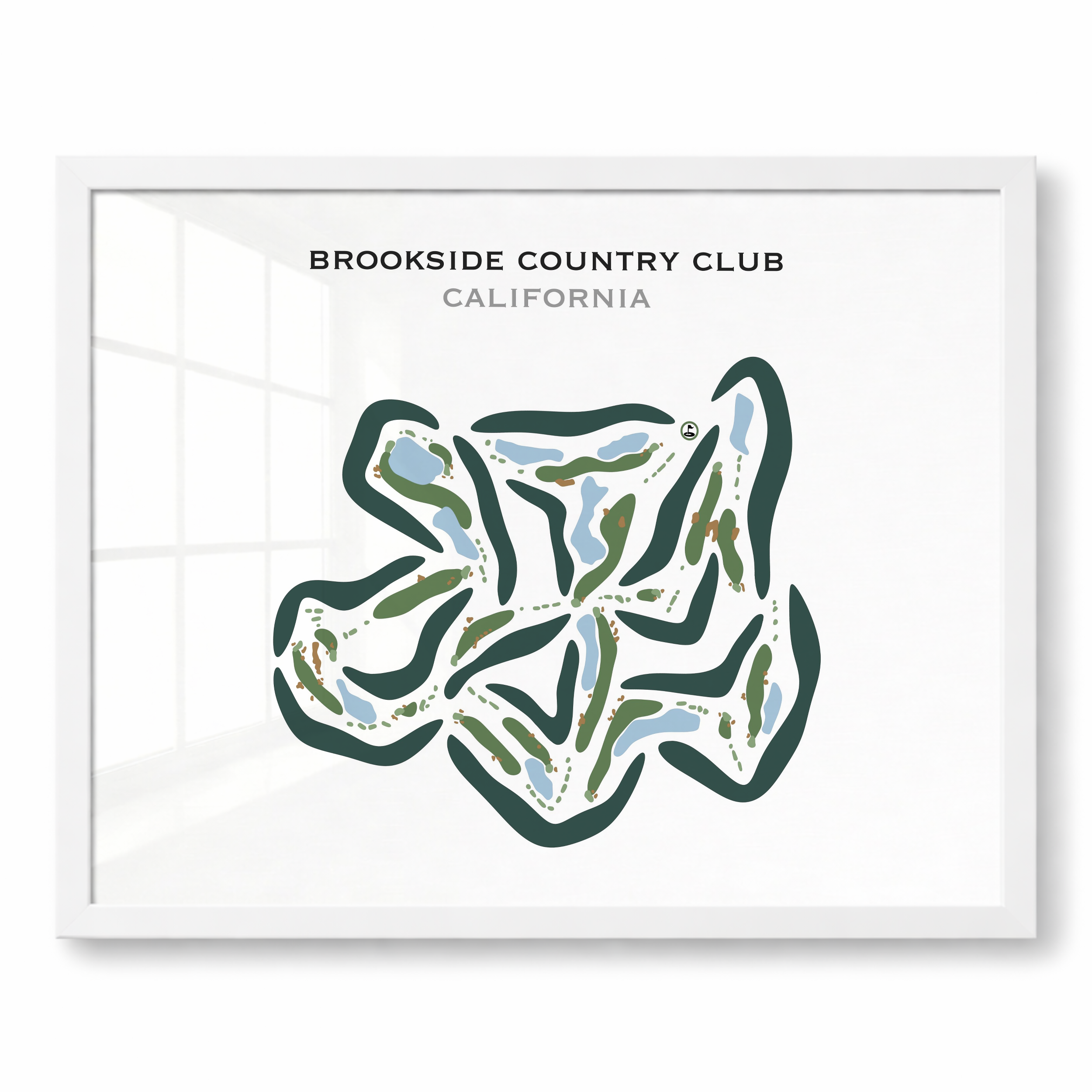 Brookside Country Club, California - Printed Golf Course