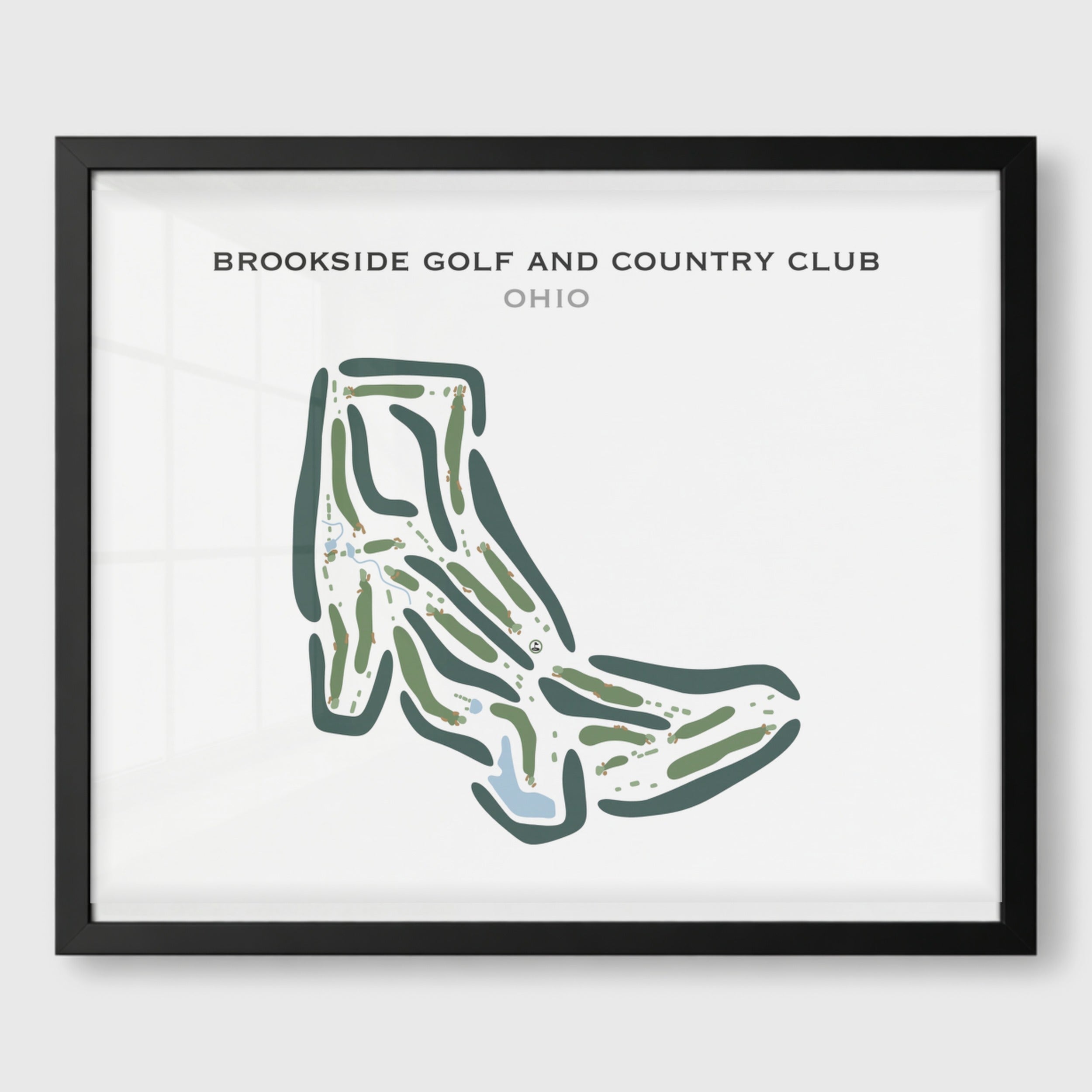 Brookside Golf & Country Club, Ohio - Printed Golf Courses