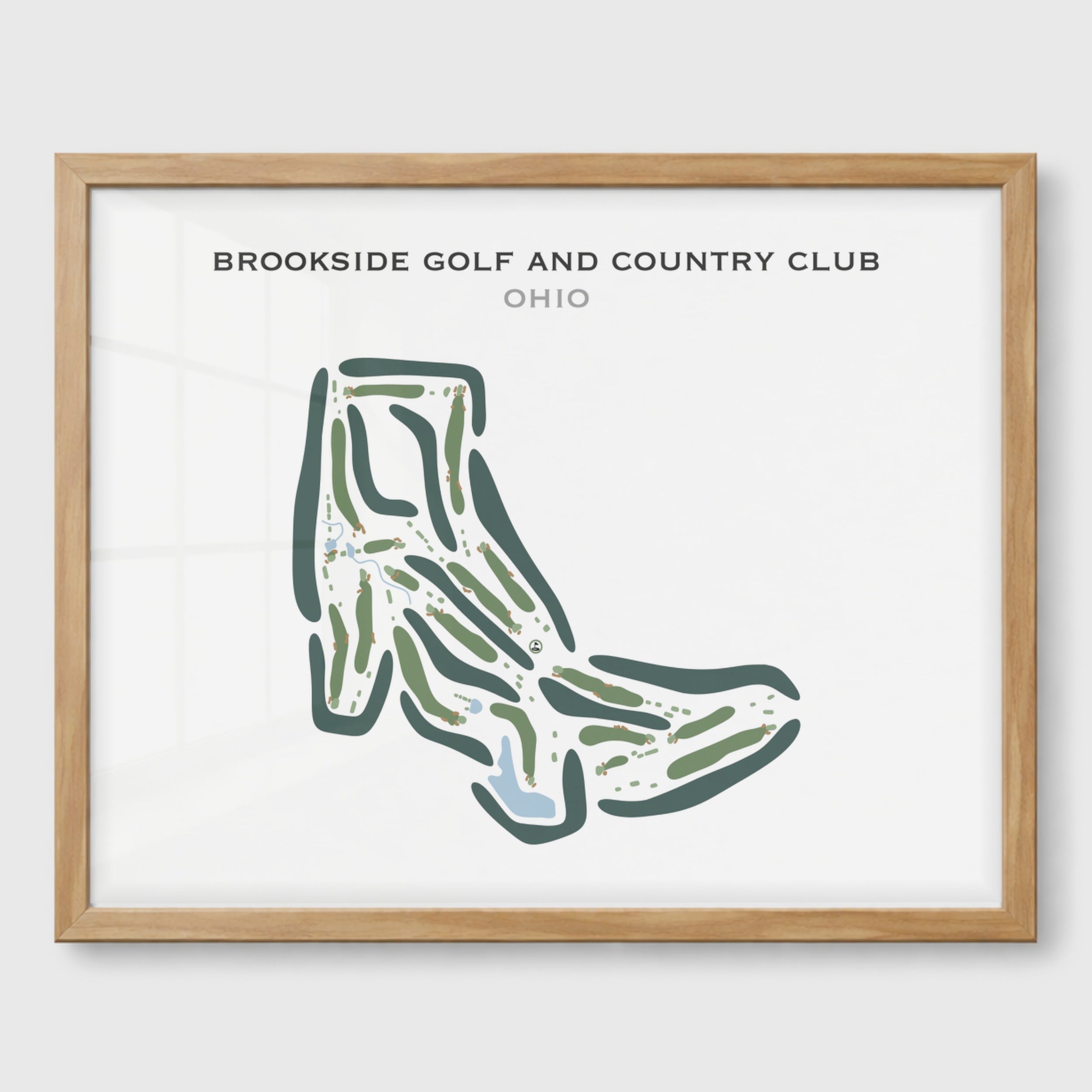 Brookside Golf & Country Club, Ohio - Printed Golf Courses