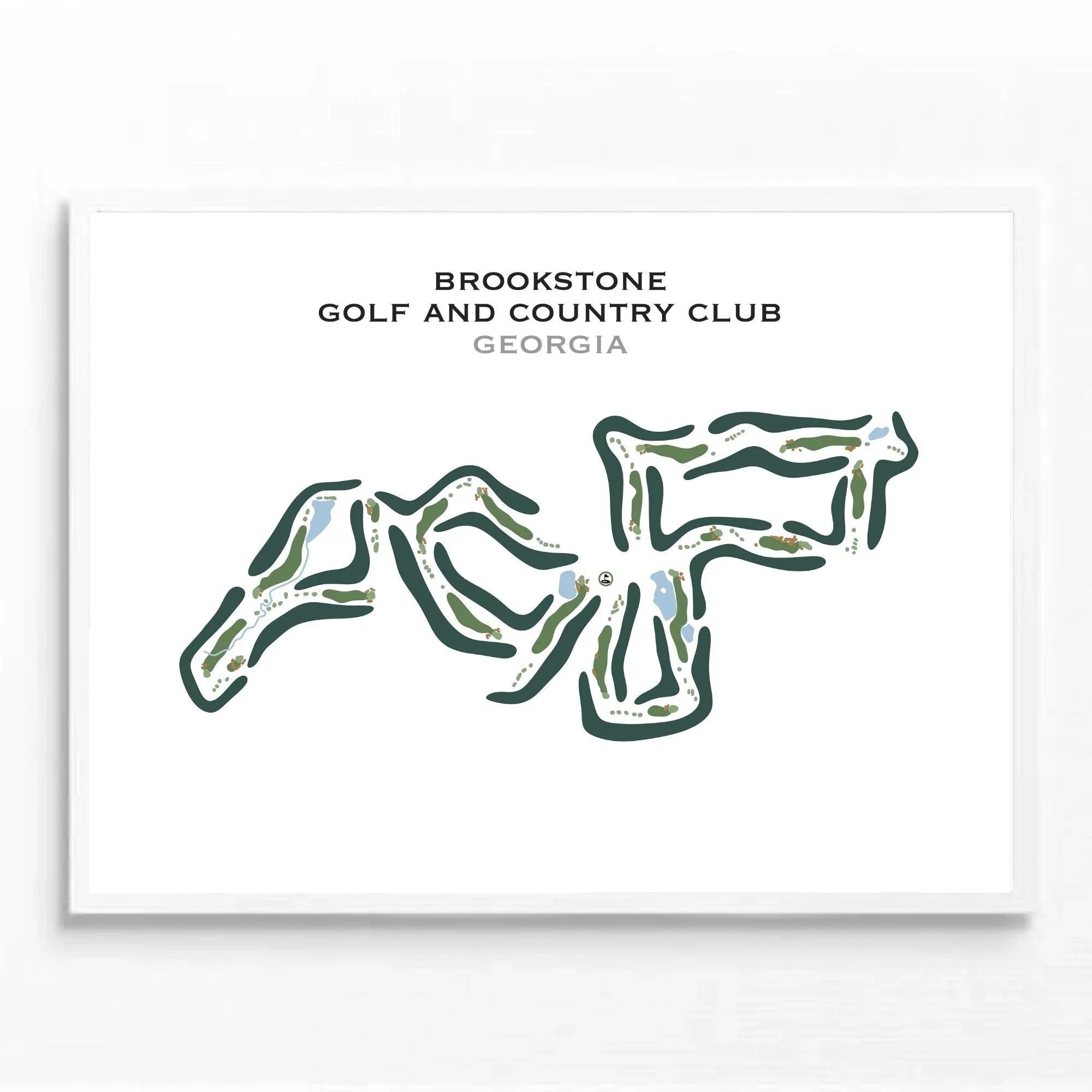 Brookstone Golf & Country Club, Georgia - Printed Golf Course