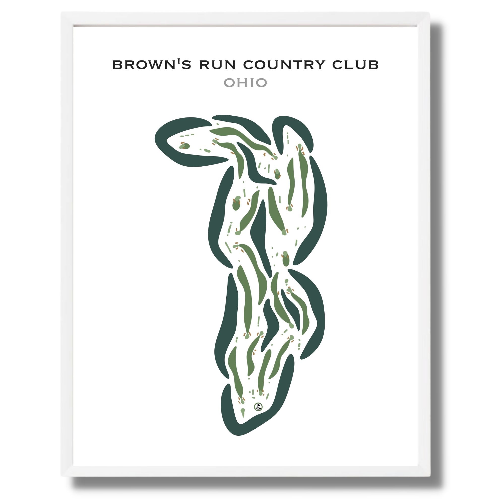 Brown's Run Country Club, Ohio - Printed Golf Courses