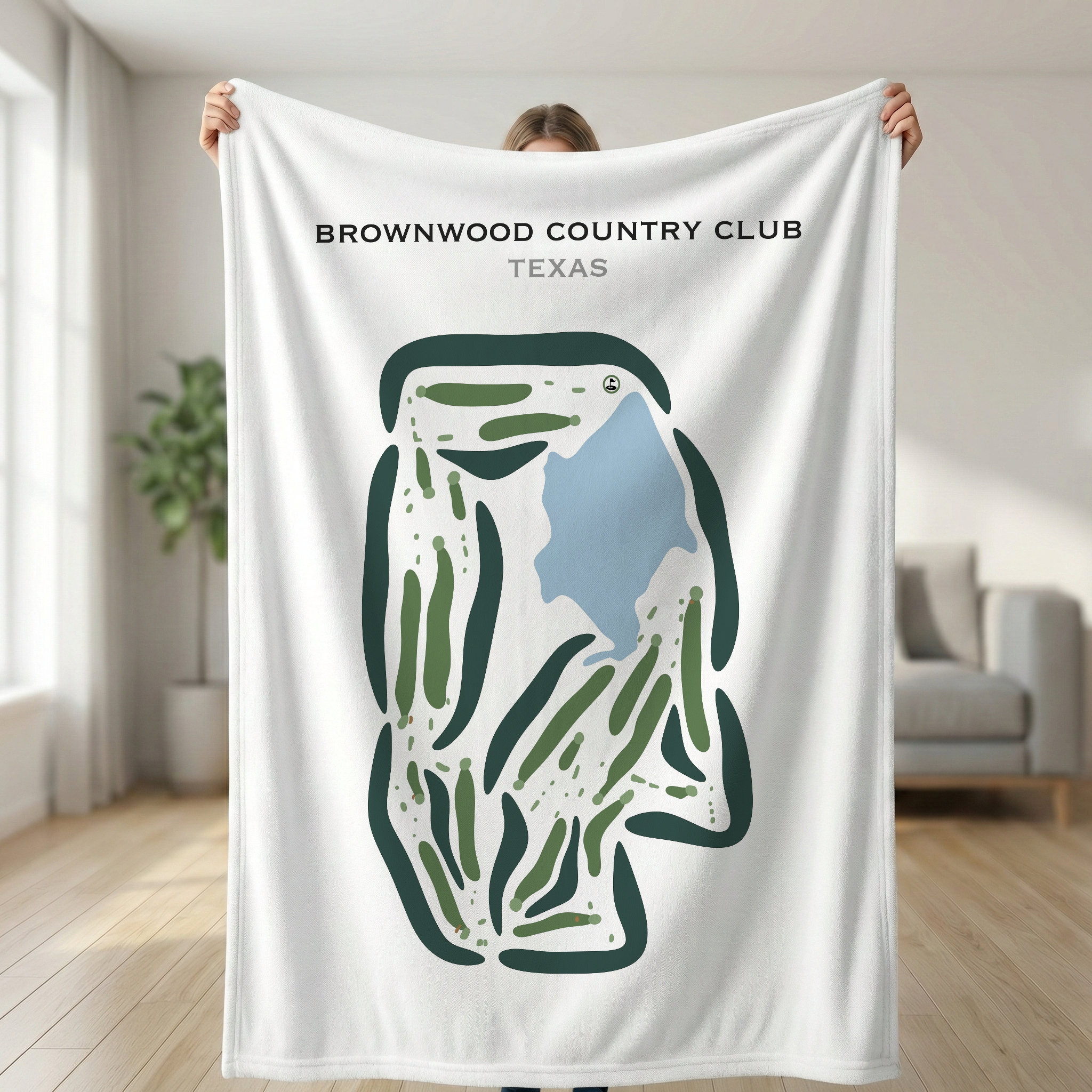 Brownwood Country Club, Texas - Printed Golf Courses