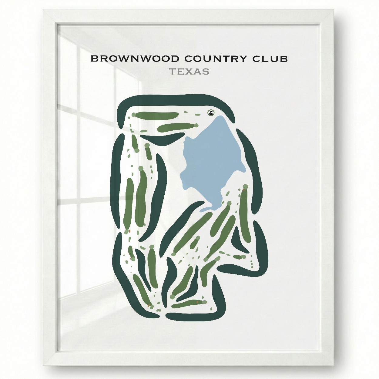 Brownwood Country Club, Texas - Printed Golf Courses