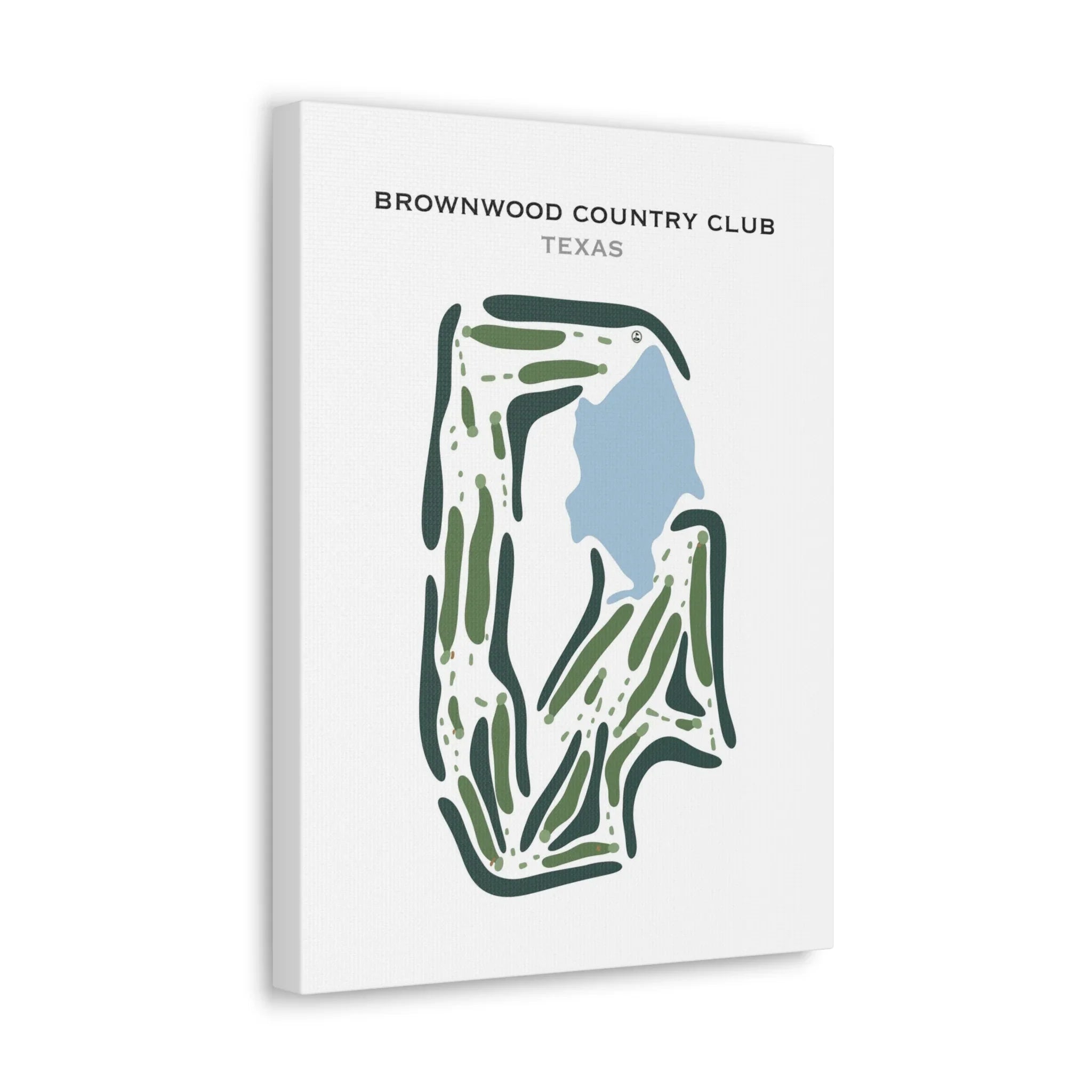 Brownwood Country Club, Texas - Printed Golf Course