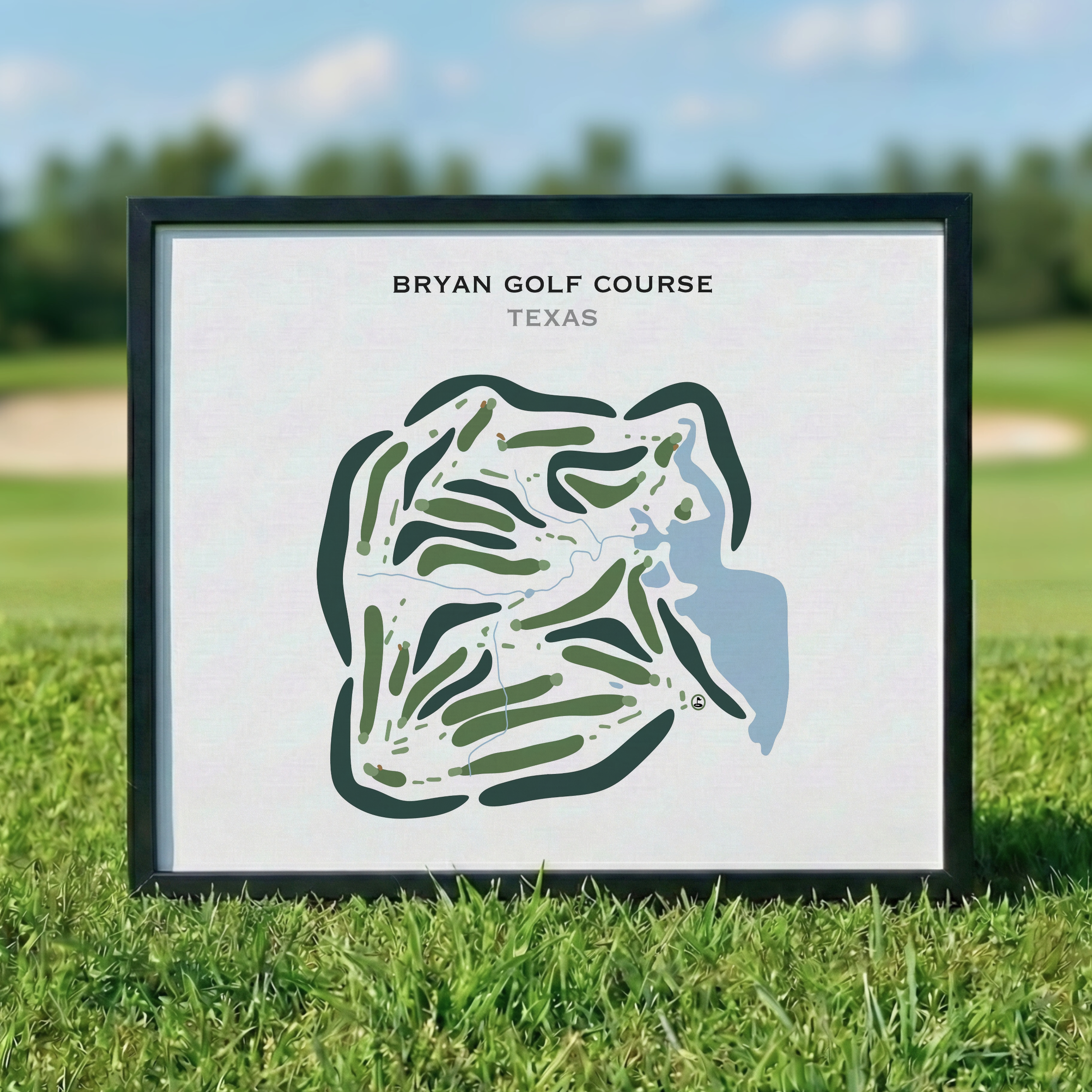 Bryan Golf Course, Texas - Printed Golf Courses