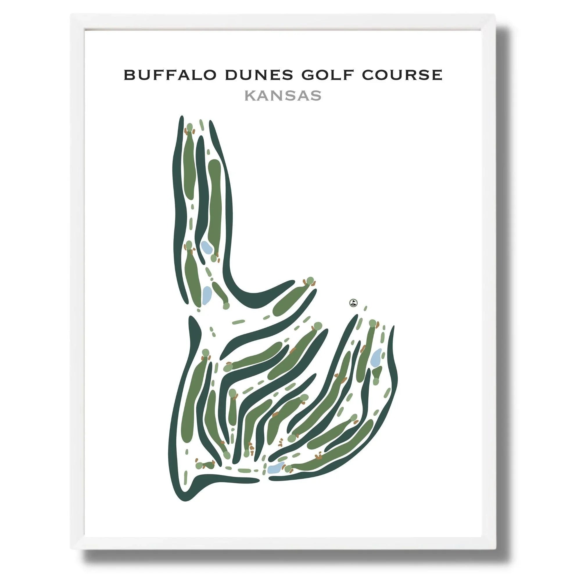 Buffalo Dunes Golf Course, Kansas - Printed Golf Courses