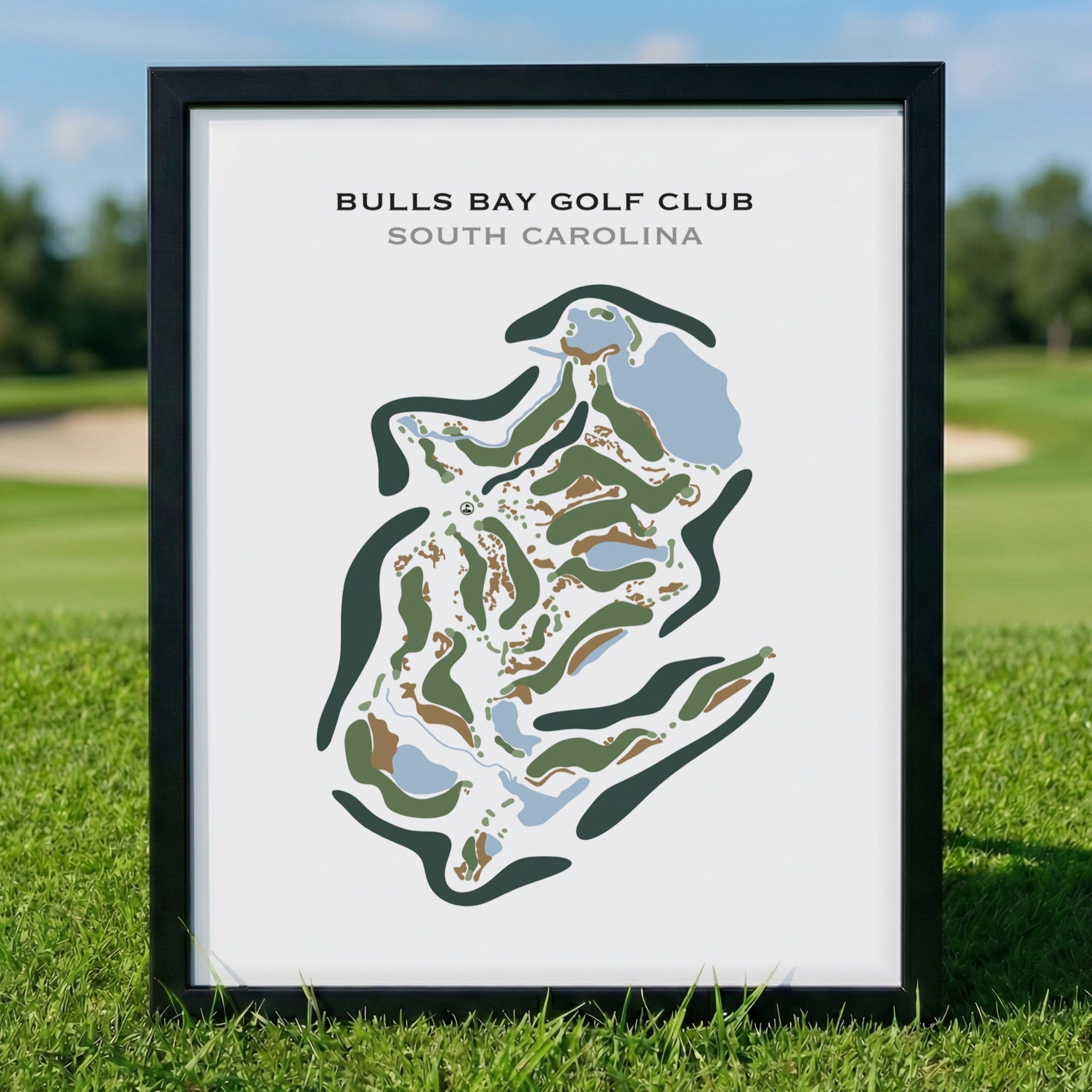 Bulls Bay Golf Club, South Carolina - Printed Golf Course