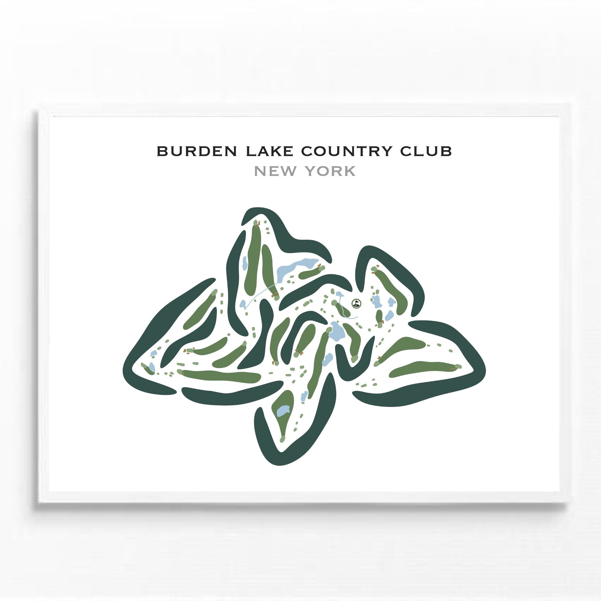Burden Lake County Club, New York - Printed Golf Courses