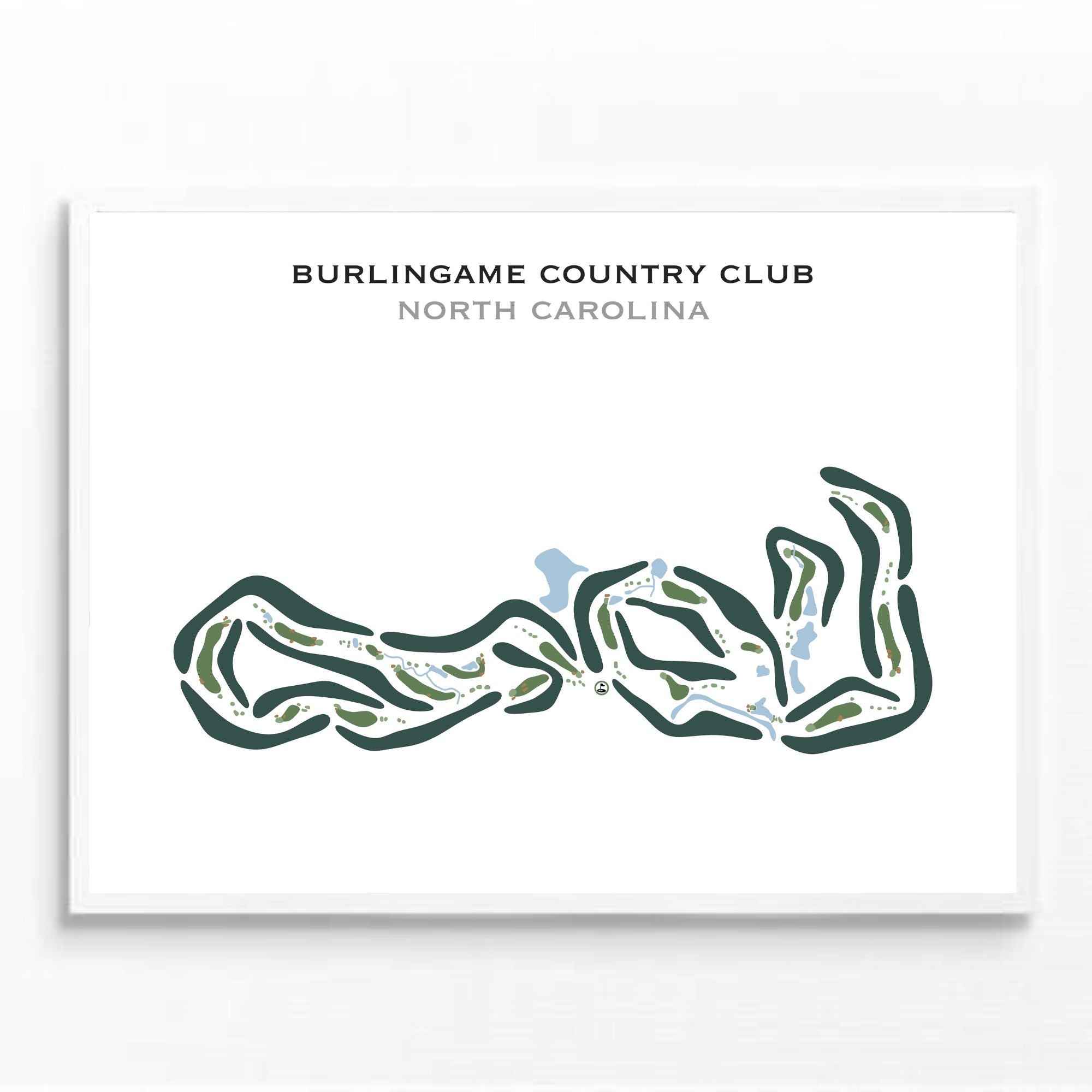 Burlingame Country Club, North Carolina - Printed Golf Courses