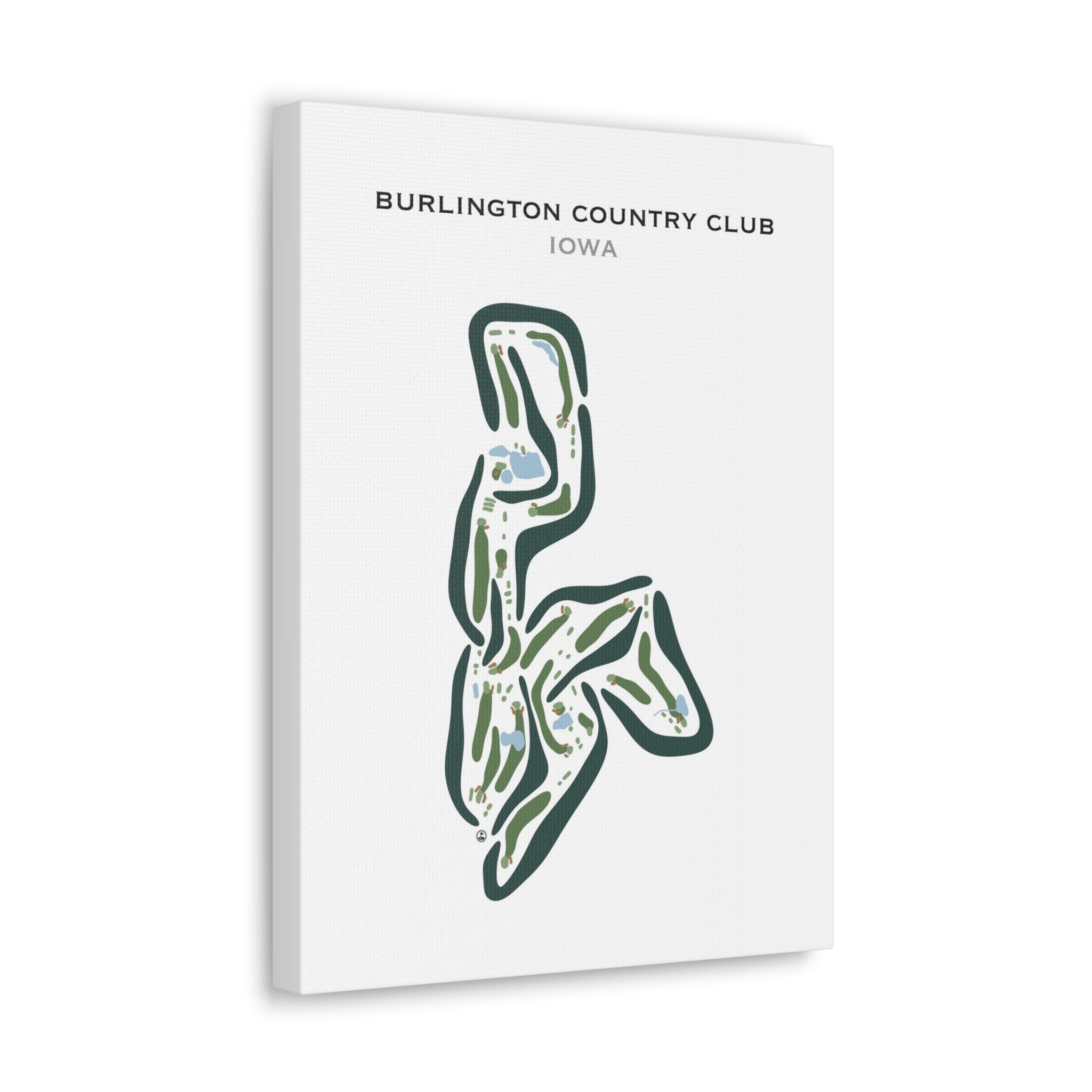 Burlington Country Club, Iowa - Printed Golf Courses