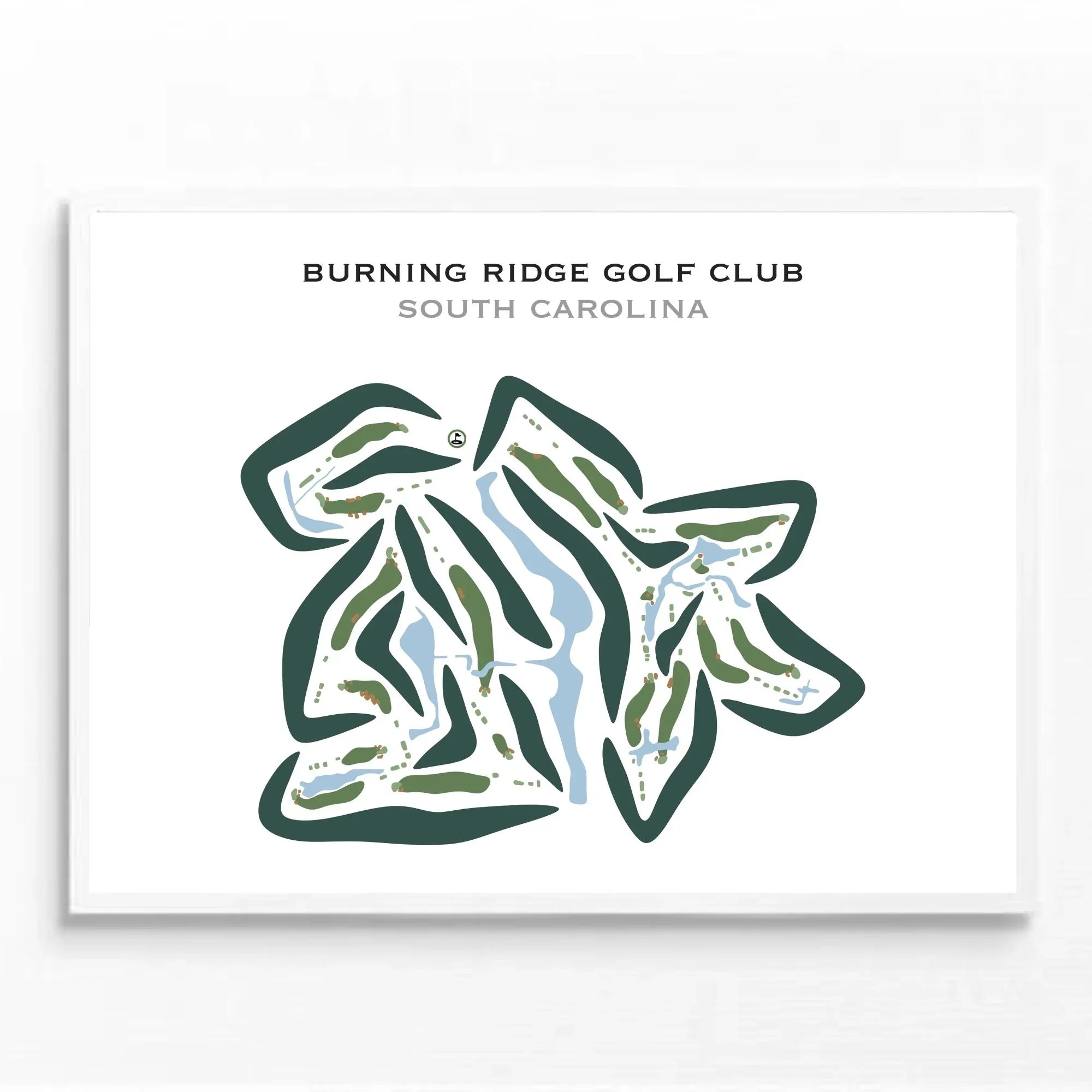 Burning Ridge Golf Club, South Carolina - Printed Golf Courses
