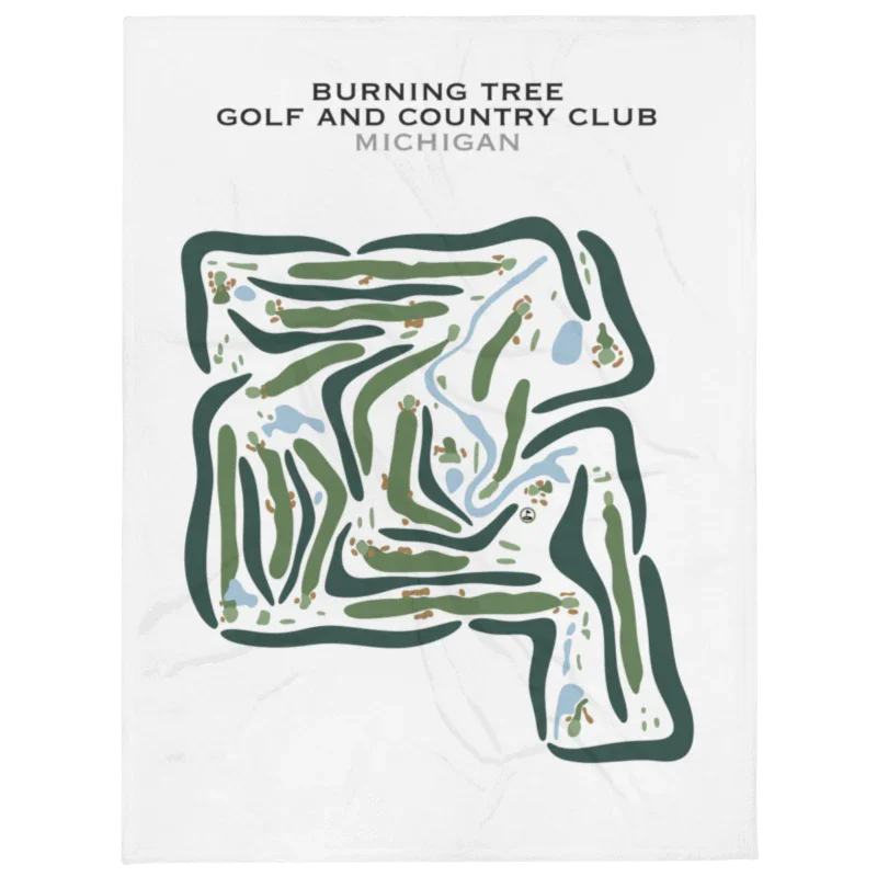 Burning Tree Golf and Country Club, Michigan - Printed Golf Courses