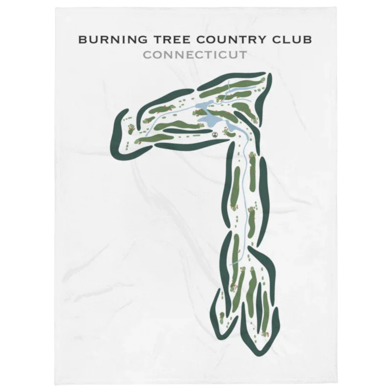 Burning Tree Country Club, Connecticut - Printed Golf Courses