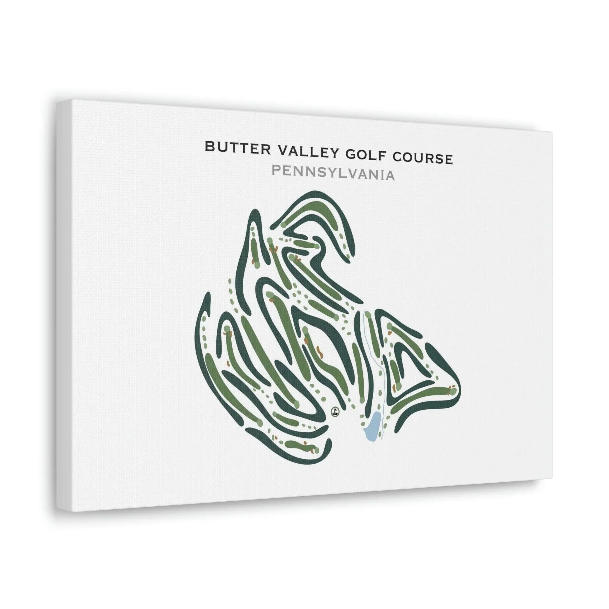 Butter Valley Golf Course, Pennsylvania - Printed Golf Courses