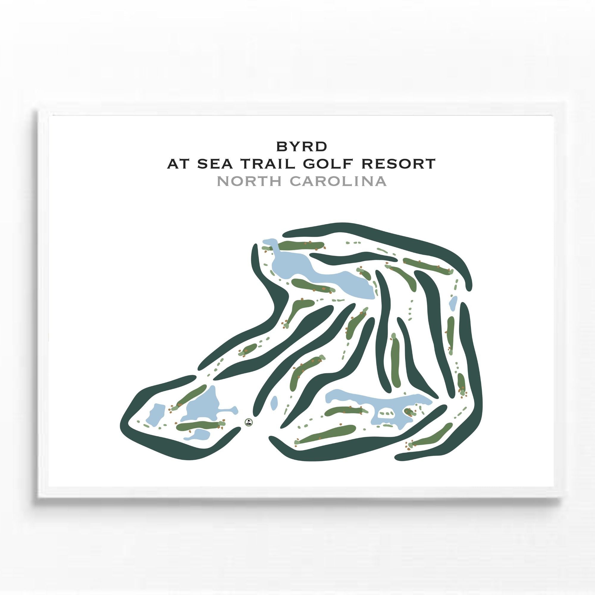 Byrd at Sea Trail Golf Resort and Convention Center, North Carolina - Printed Golf Courses