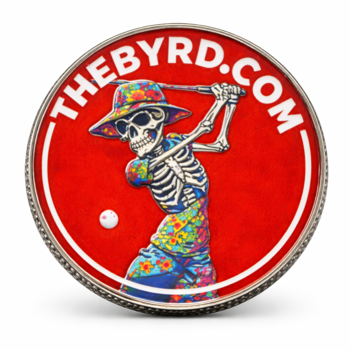 POKER CHIP BALL MARKER - Wave Skeleton