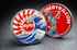 POKER CHIP BALL MARKER - Wave Skeleton