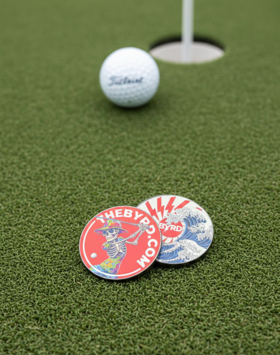 POKER CHIP BALL MARKER - Wave Skeleton