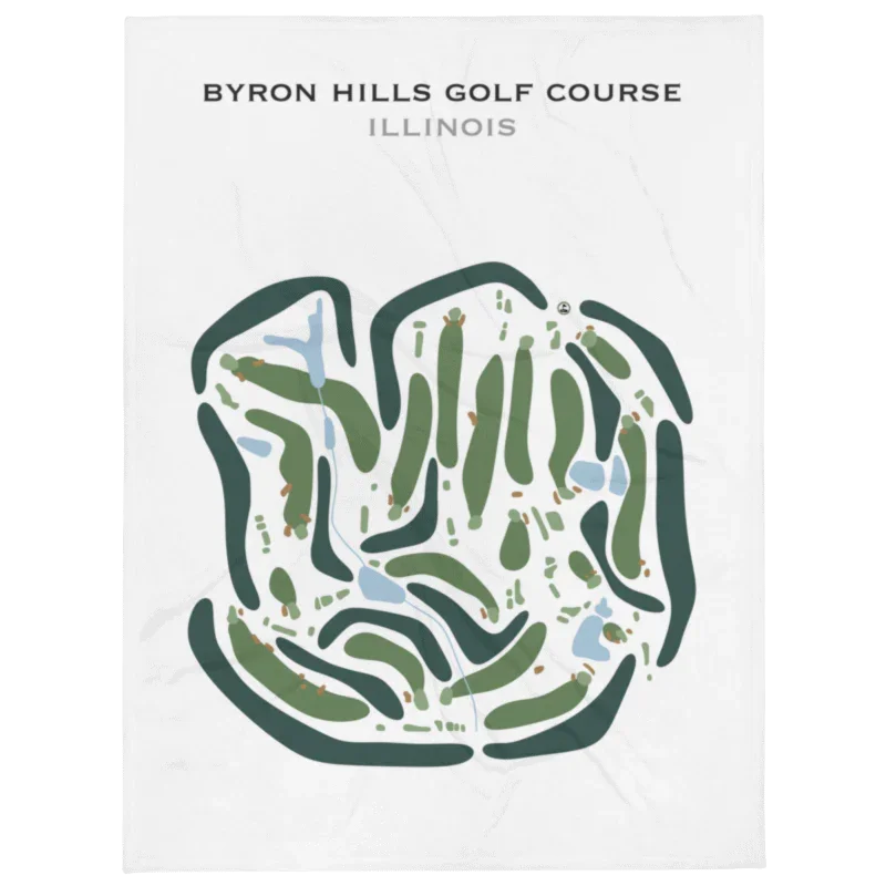 Byron Hills Golf Course, Illinois - Printed Golf Courses