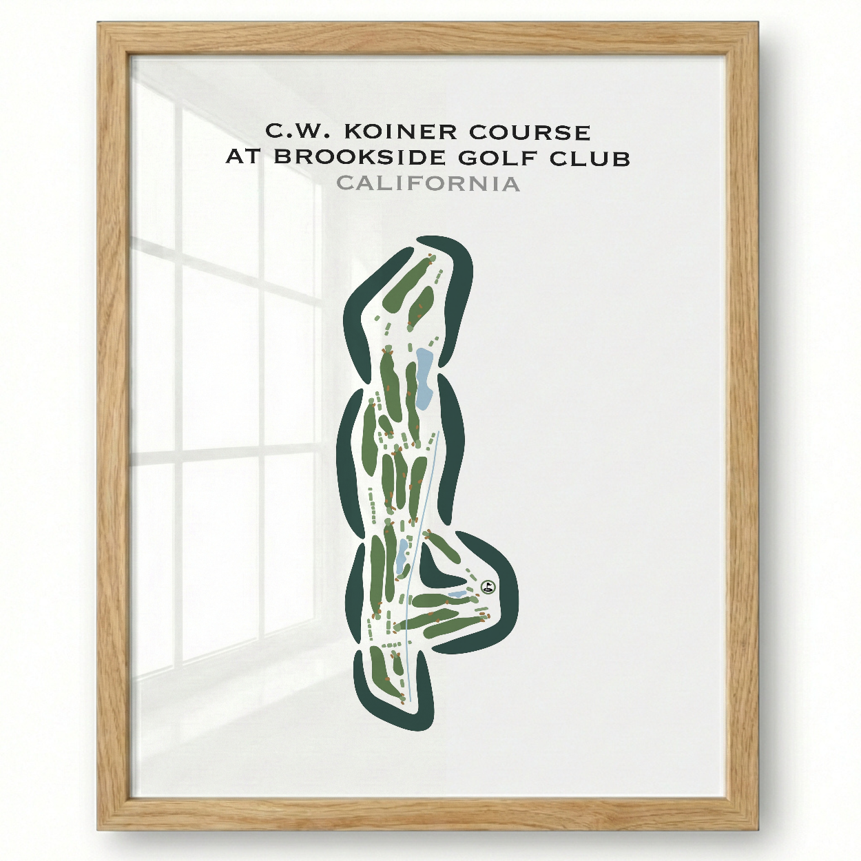 C.W. Koiner Course at Brookside Golf Club, California - Printed Golf Courses