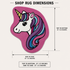 Cute Unicorn | Golf Shop Mat | Cart Accessory
