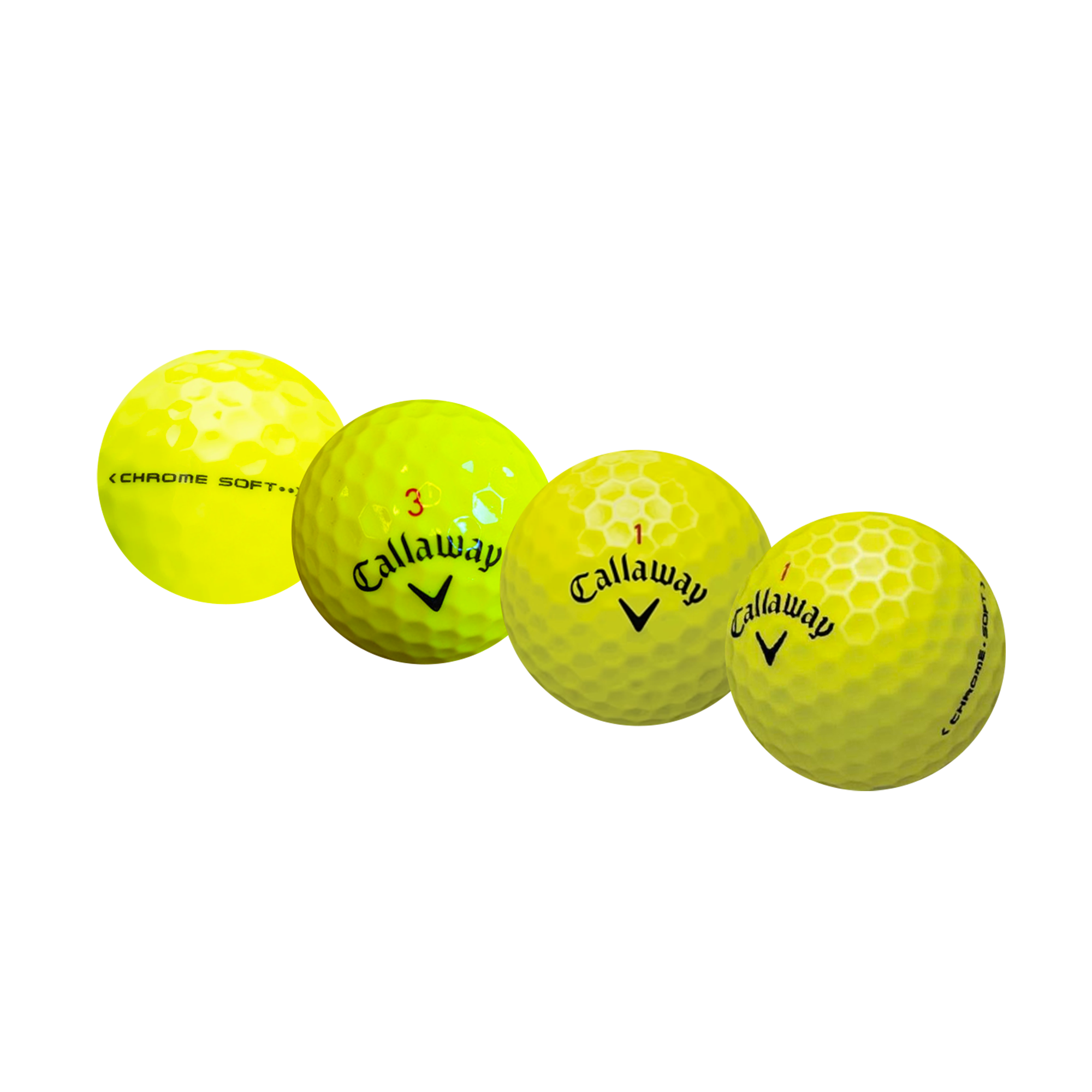 Used Callaway Chrome Soft Tour Mix Golf Balls - 1 Dozen