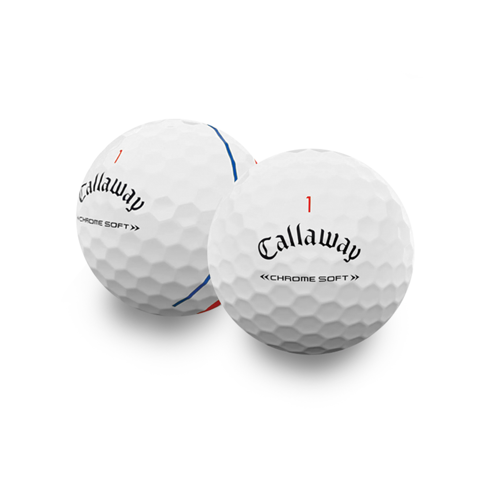 Used Callaway Chromesoft Triple Track Golf Balls - 1 Dozen