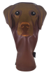 Chocolate Labrador Embroidered Classic Driver Headcover by ReadyGOLF