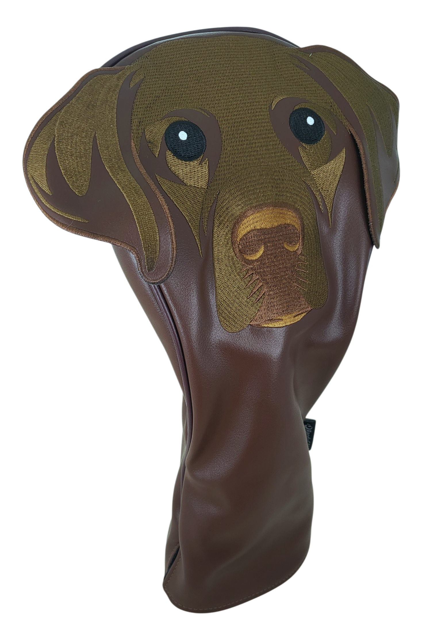 Chocolate Labrador Embroidered Classic Driver Headcover by ReadyGOLF