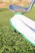 Magnetic Golf Towel with Ball Pocket - (Green/Yellow)