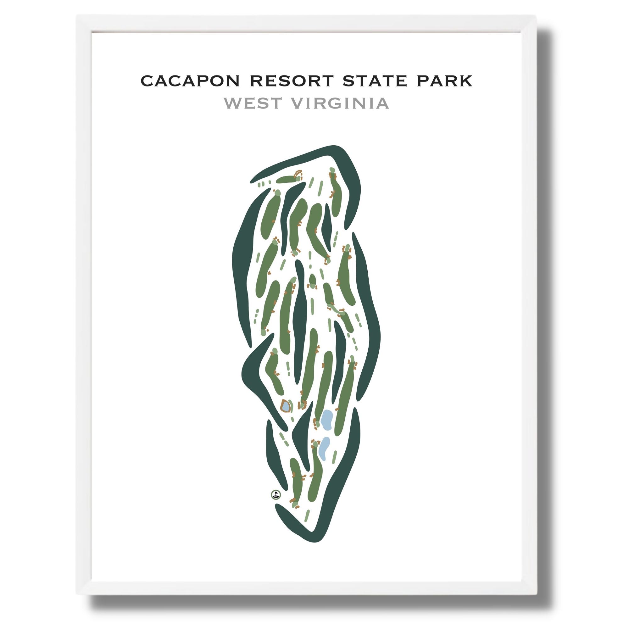 Cacapon Resort State Park, West Virginia - PORTRAIT - Printed Golf Courses